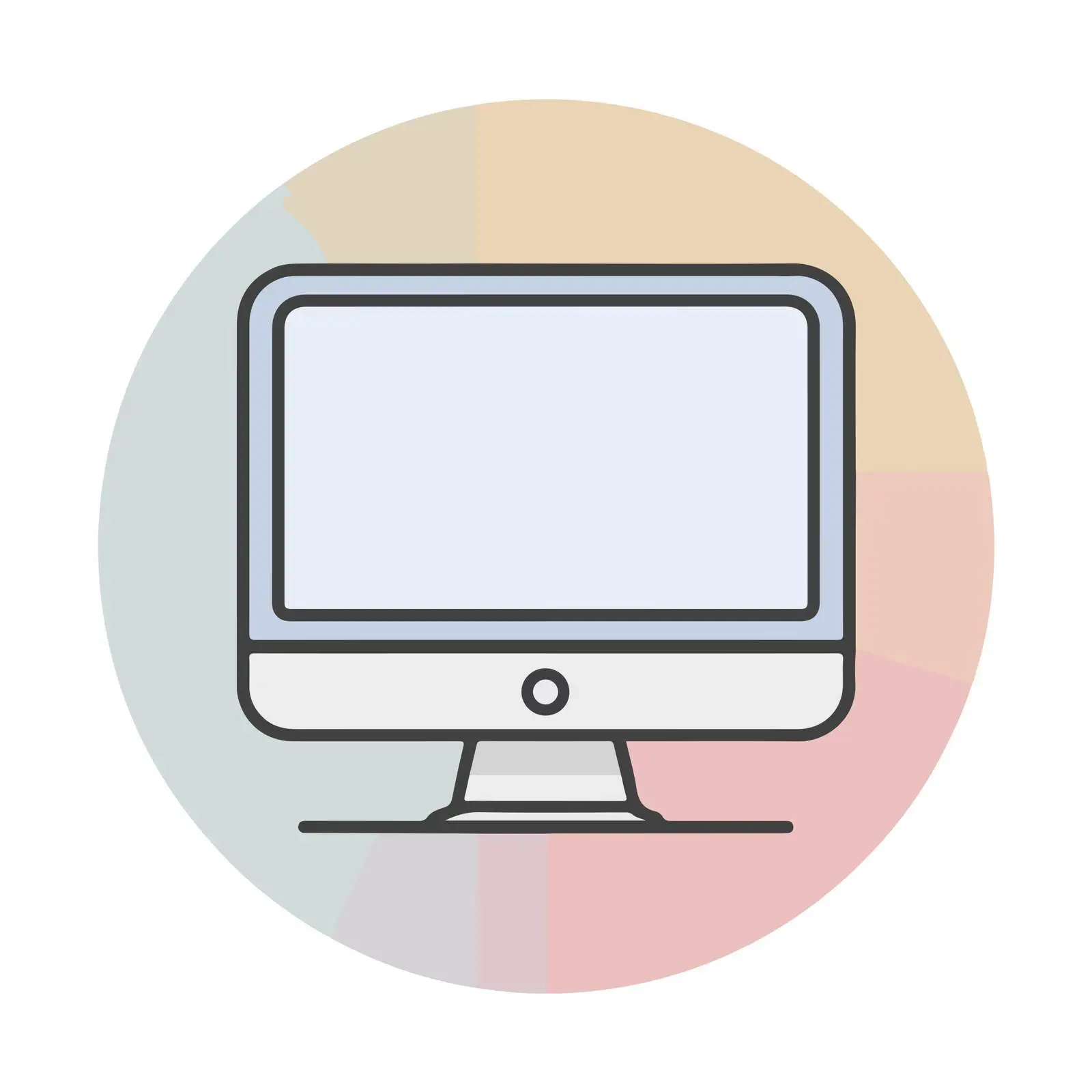 Desktop Computer Icon Design — free download from Dotvec