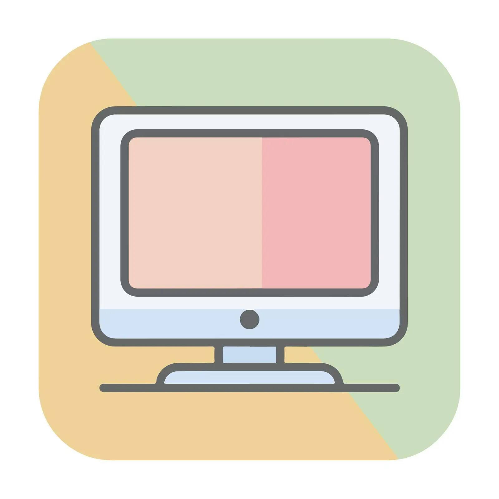 Simple Desktop Computer Icon — free download from Dotvec