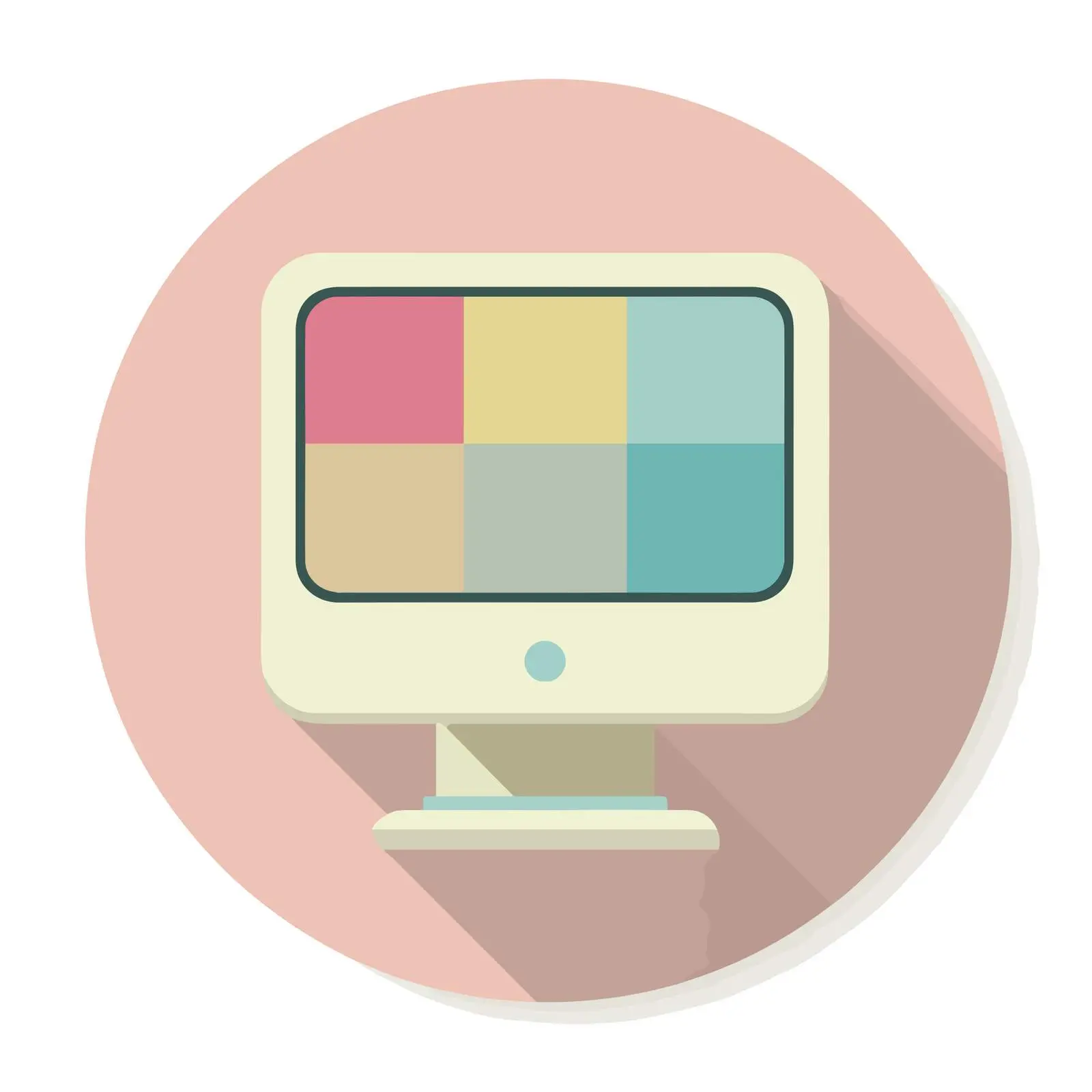 Modern Desktop Computer Icon — free download from Dotvec