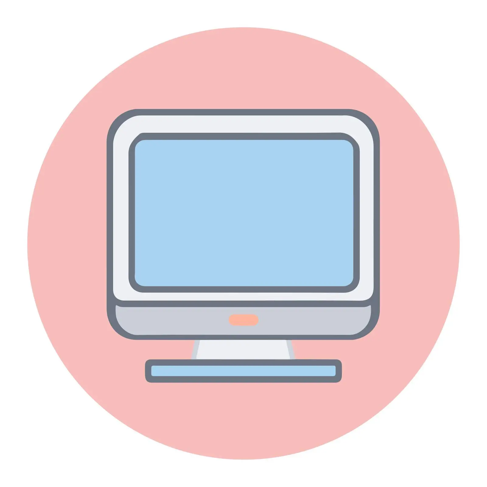 Modern Desktop Computer Icon — free download from Dotvec