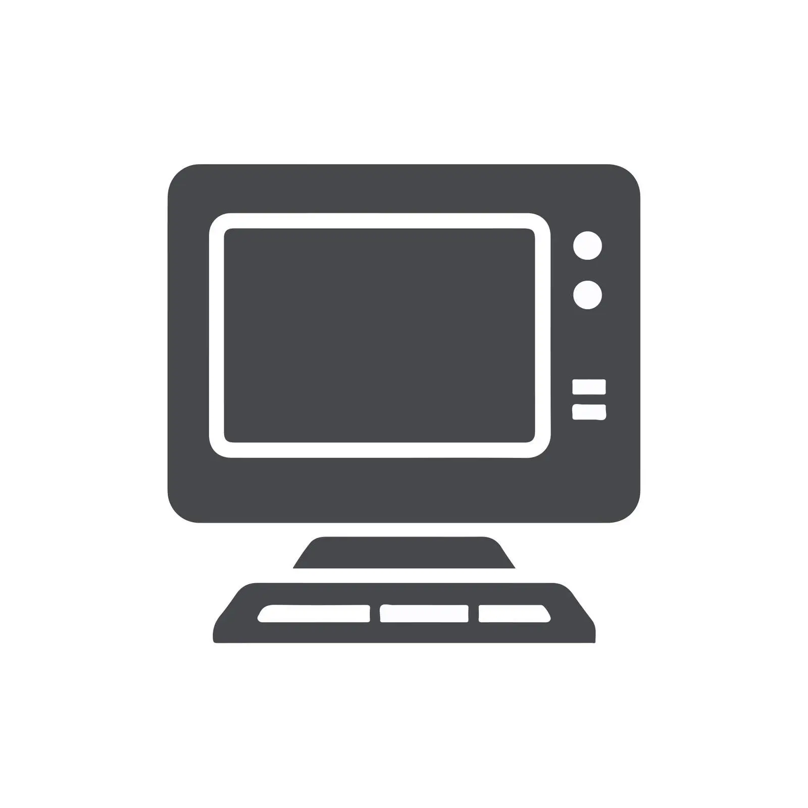 Professional Desktop Computer Icon — free download from Dotvec
