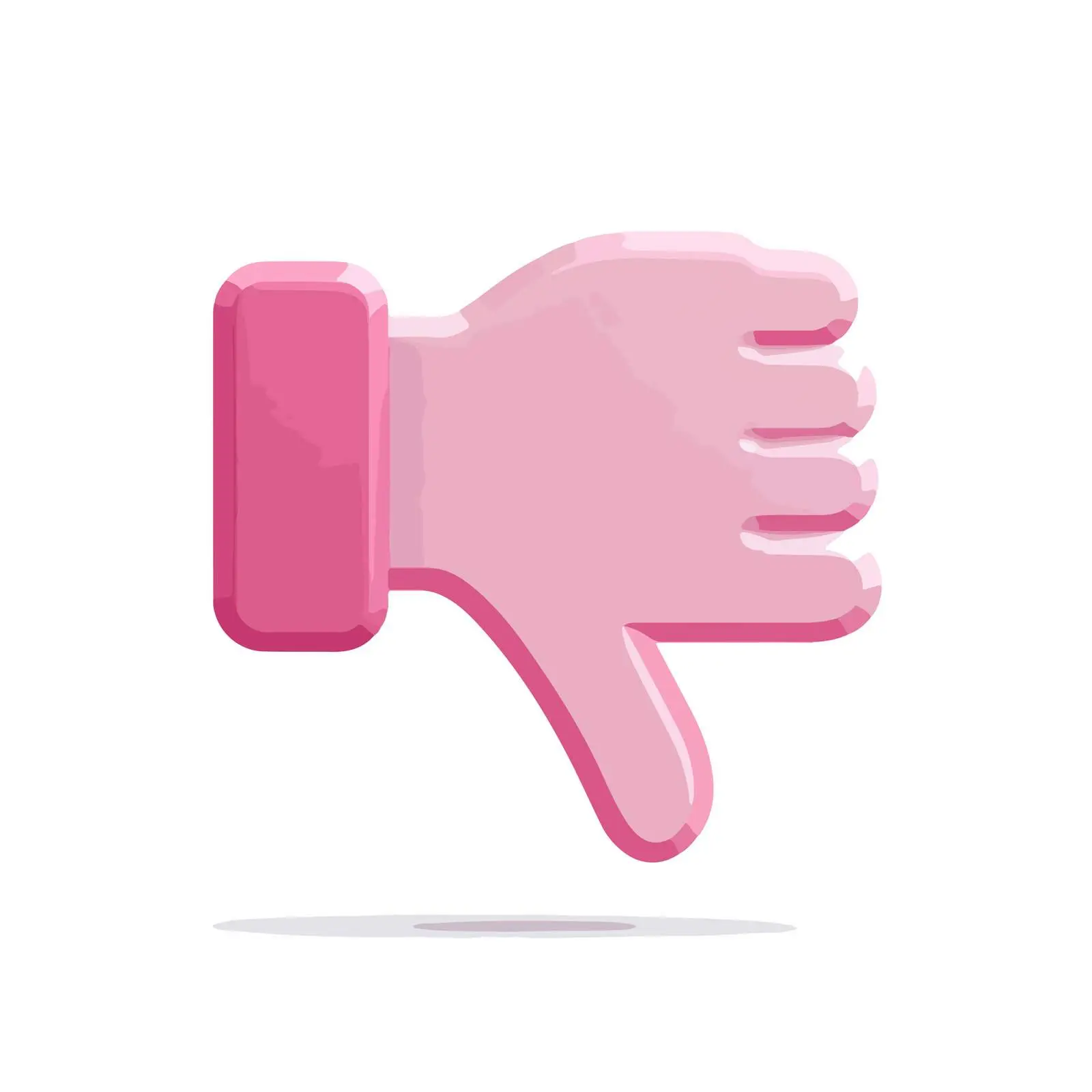 Bold Dislike Flat Icon Vector — free download from Dotvec