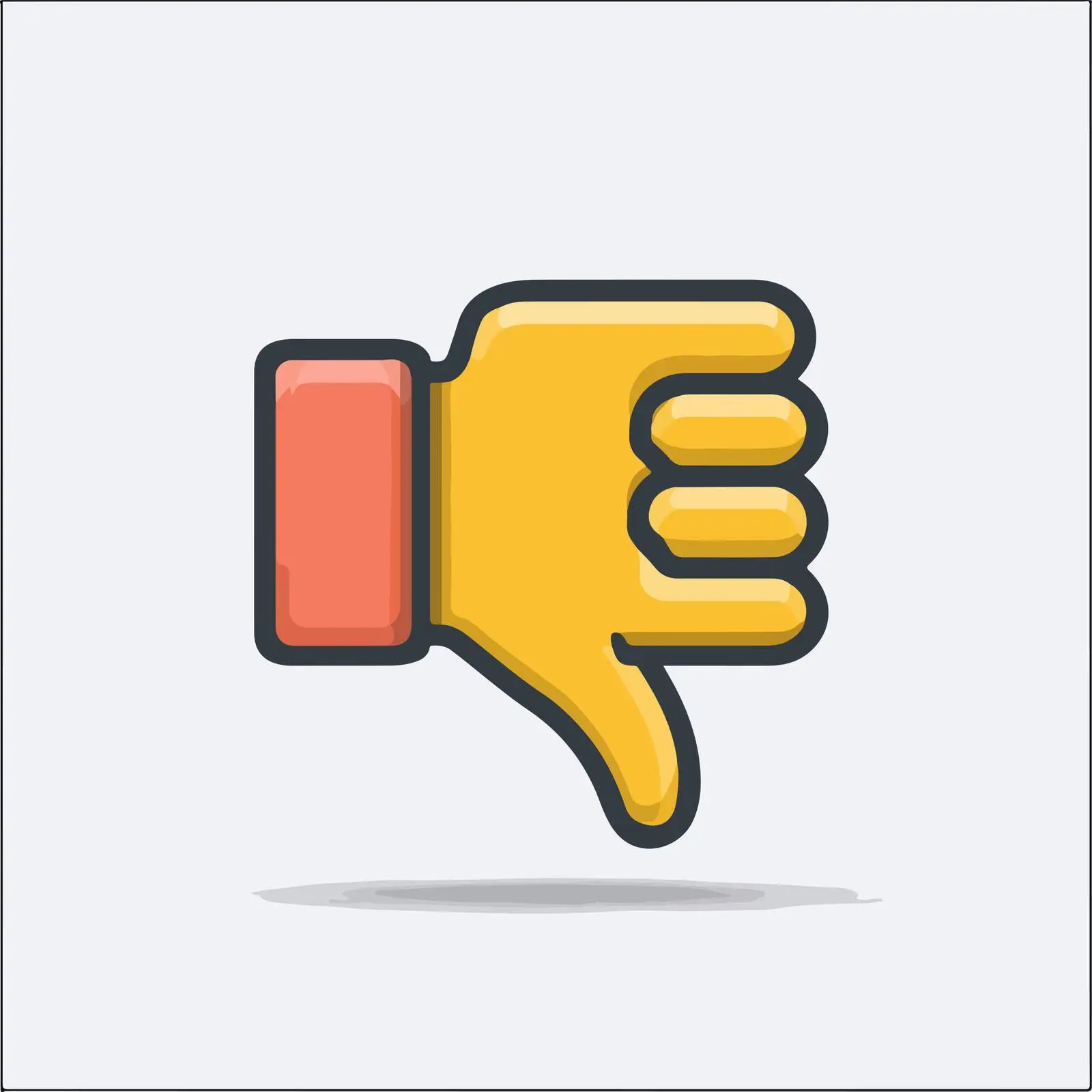 Bold Dislike Thumbs Down Icon — free download from Dotvec