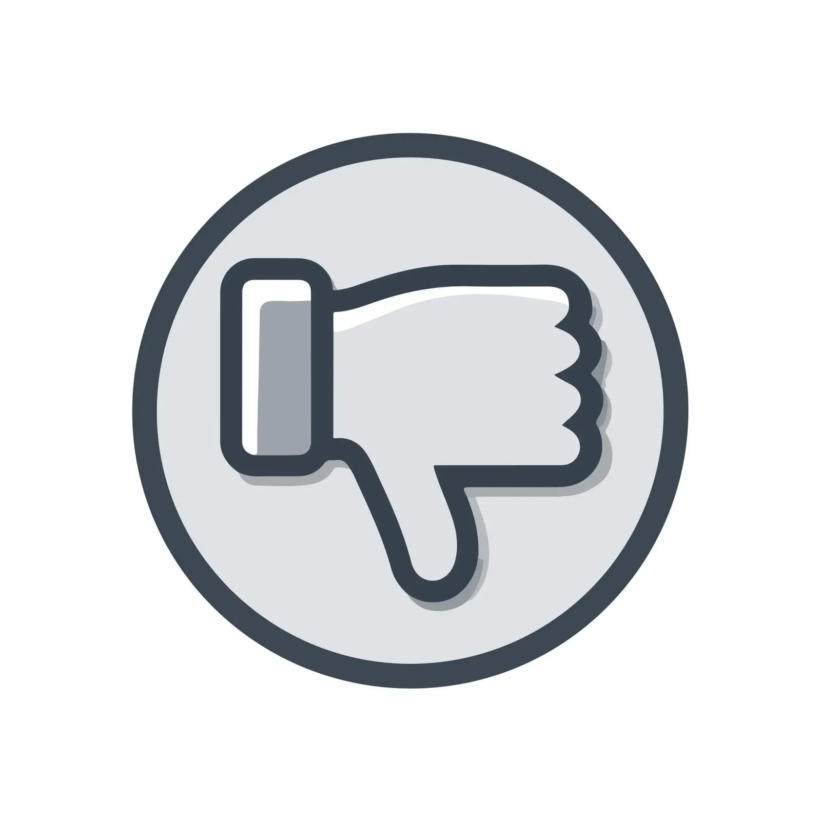 Bold Dislike Thumbs Down Icon — free download from Dotvec