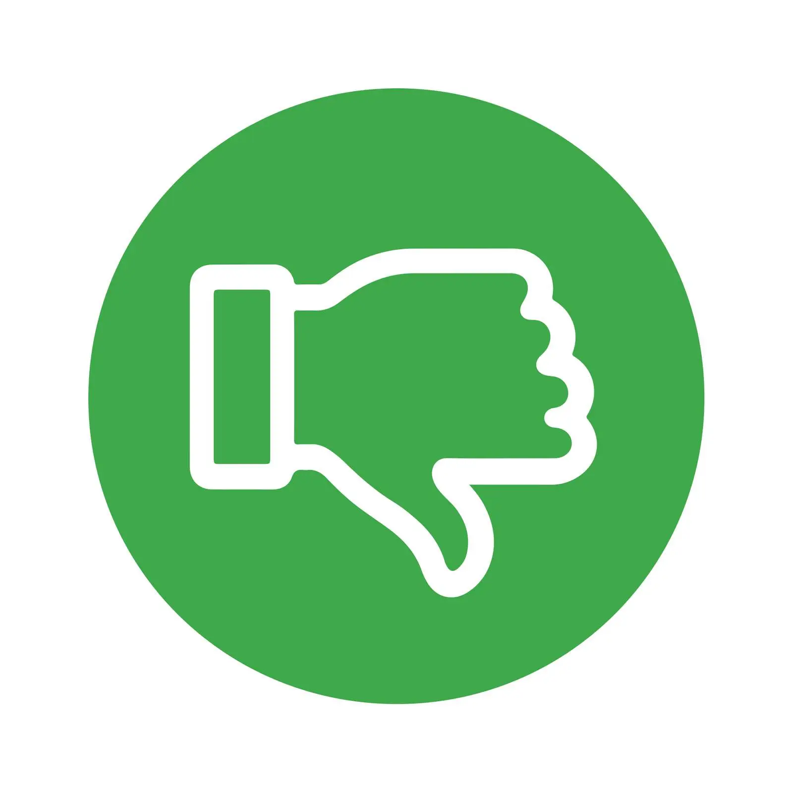 Bold Dislike Thumbs Down Icon — free download from Dotvec