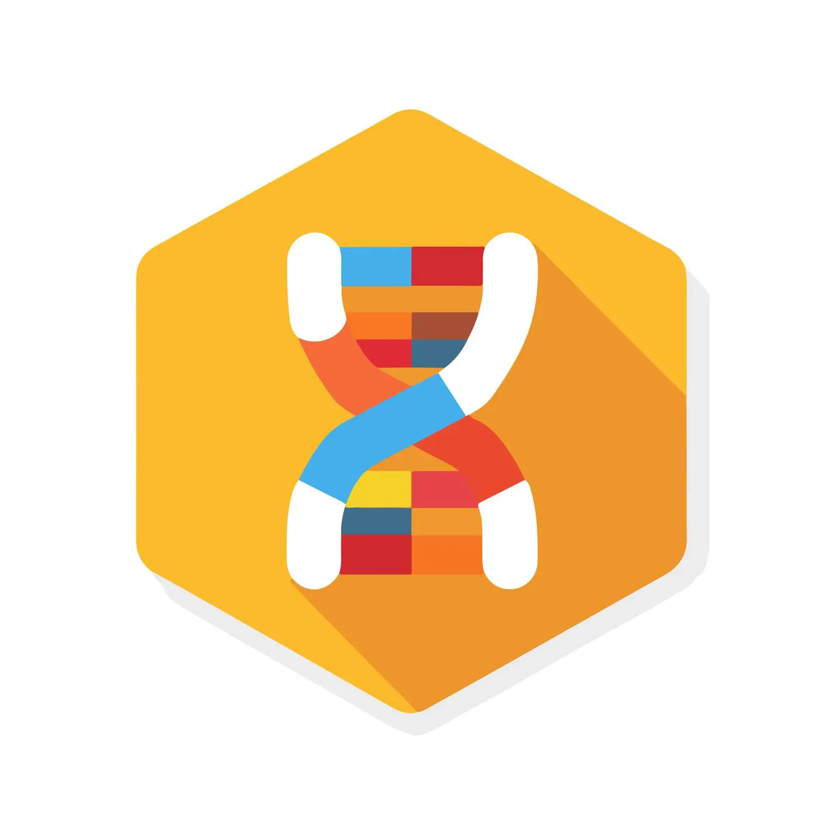 DNA Strand Icon – free biotech image from Dotvec