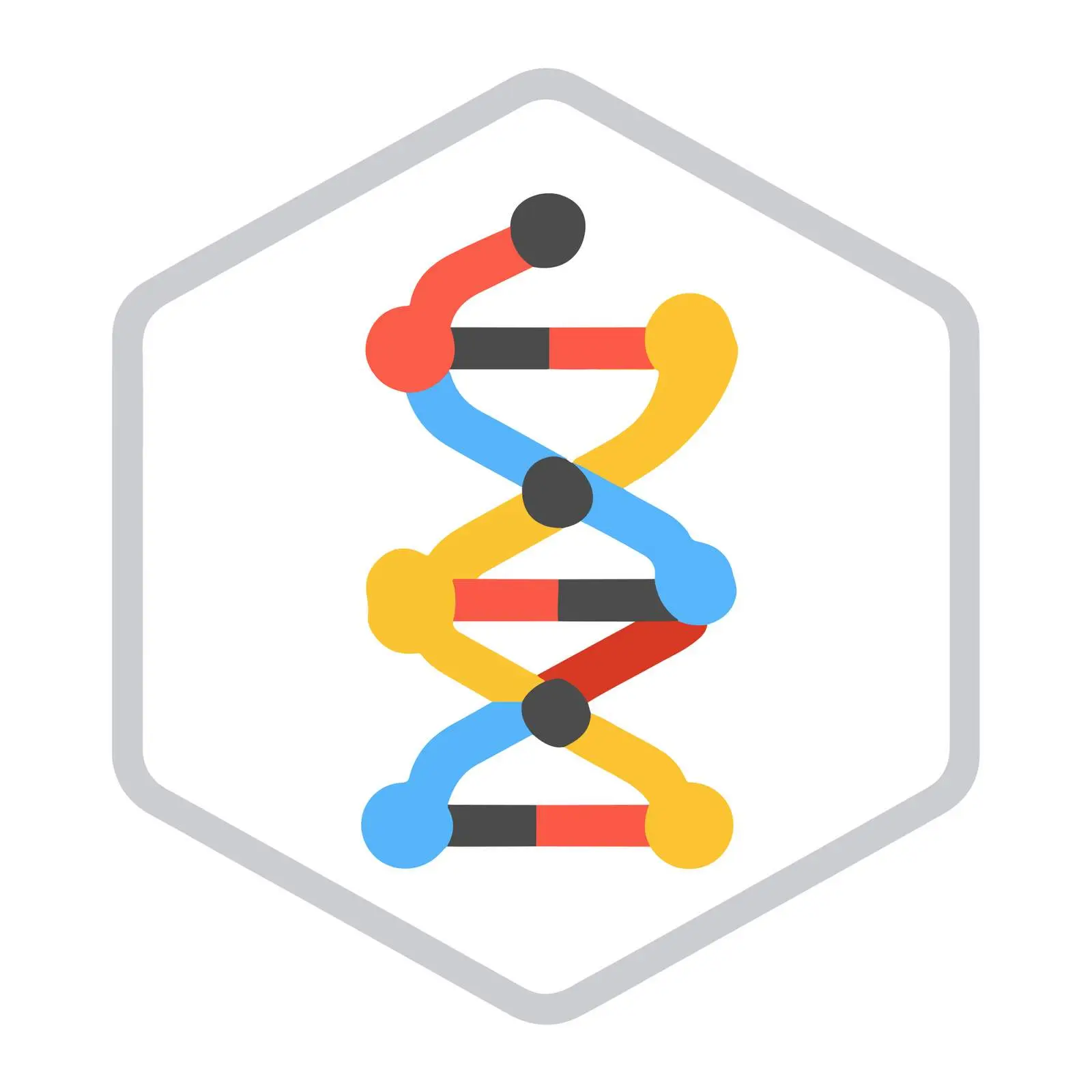 Bold DNA Strand Icon — free download from Dotvec