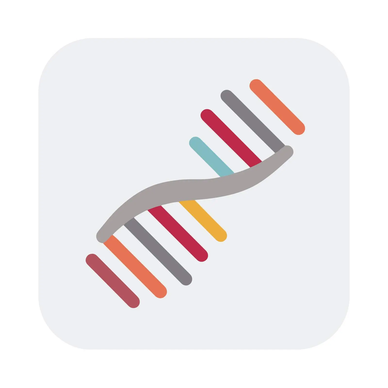 Bold DNA Strand Icon Design — free download from Dotvec