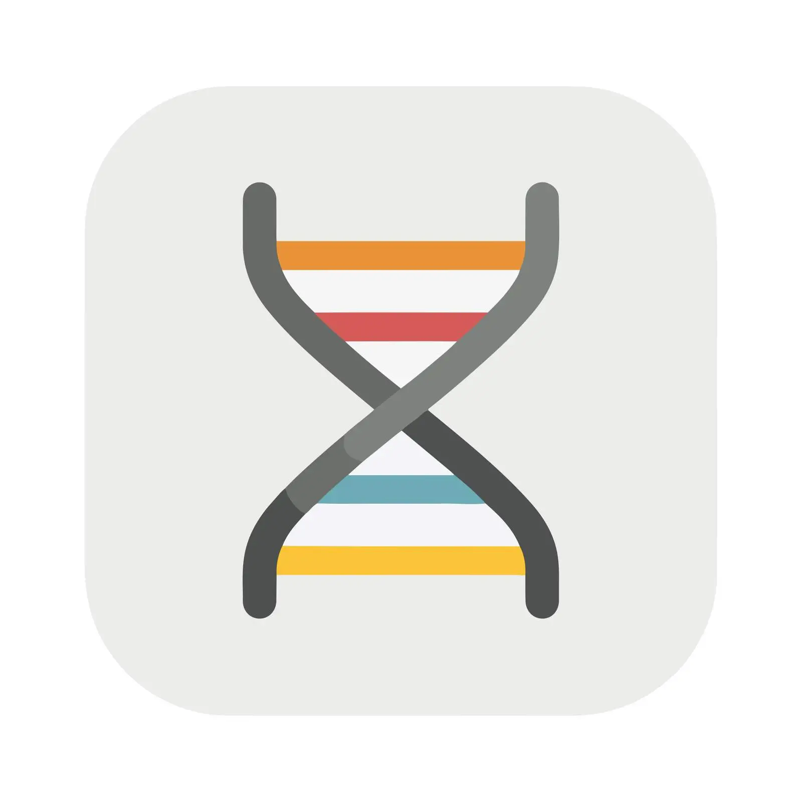 Bold DNA Strand Icon — free download from Dotvec