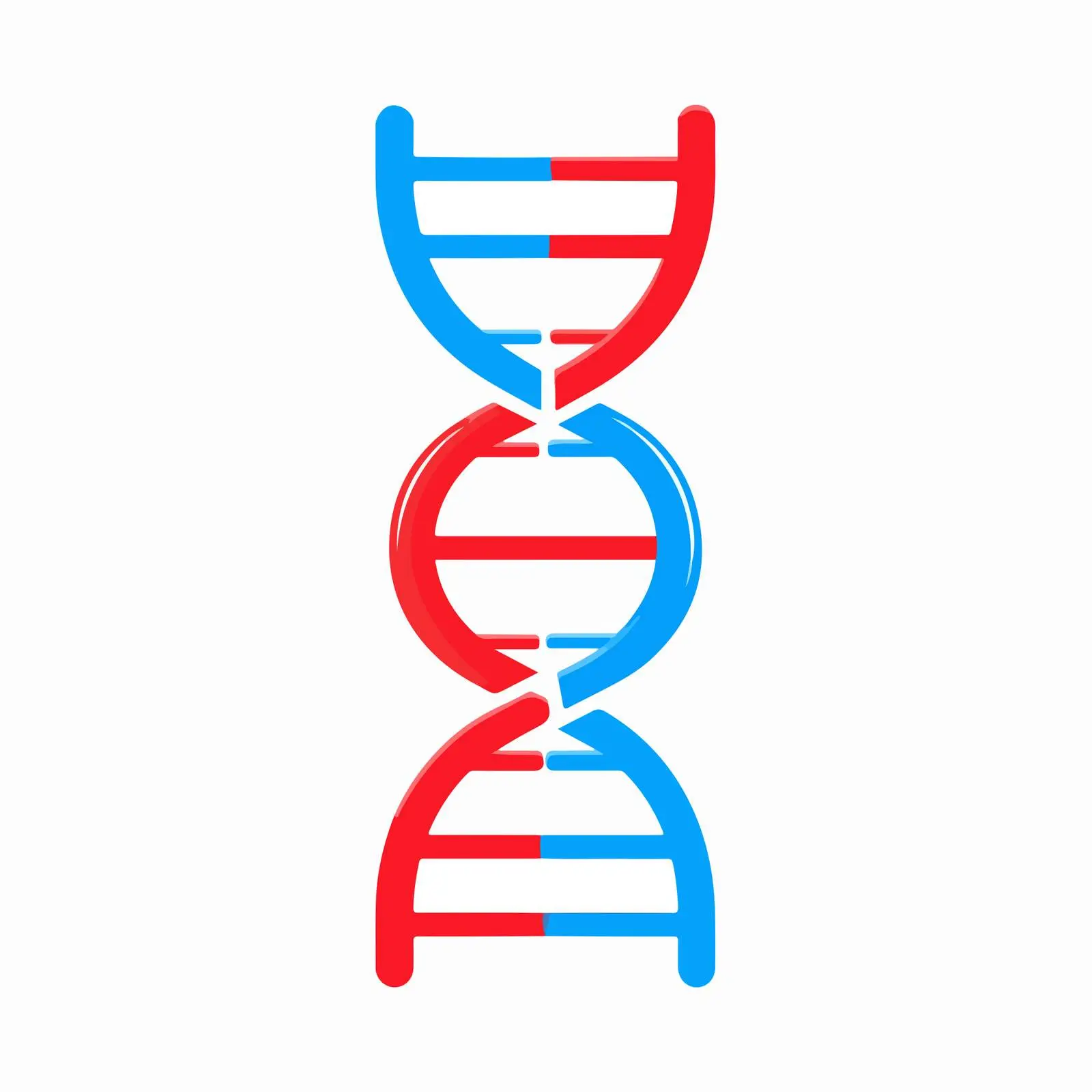 Bold DNA Strand Icon — free download from Dotvec
