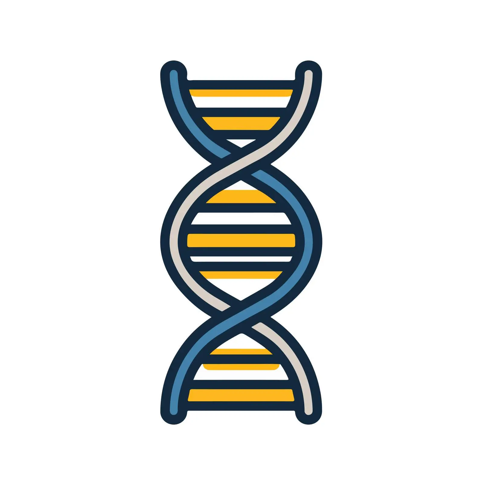 Bold DNA Strand Icon Vector – free strand image from Dotvec