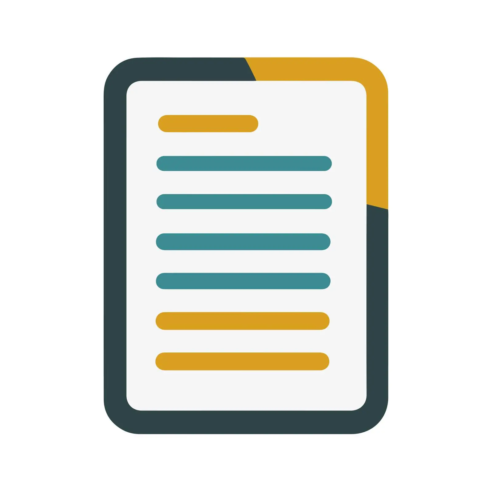 Bold Document Icon Vector Design — free download from Dotvec