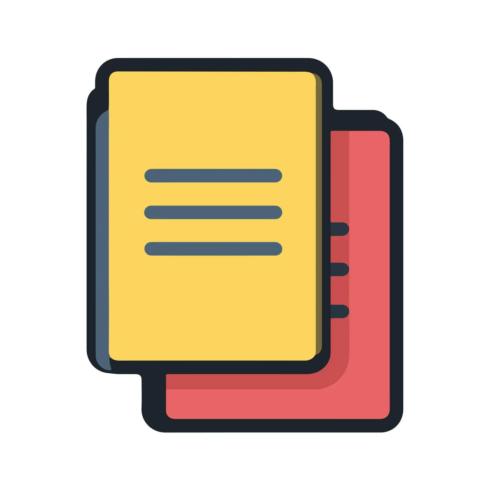 Bold Document Icon — free download from Dotvec
