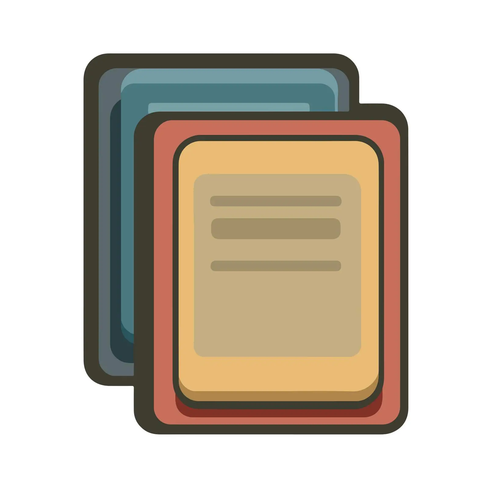 Minimalist Bold Document Icon — free download from Dotvec