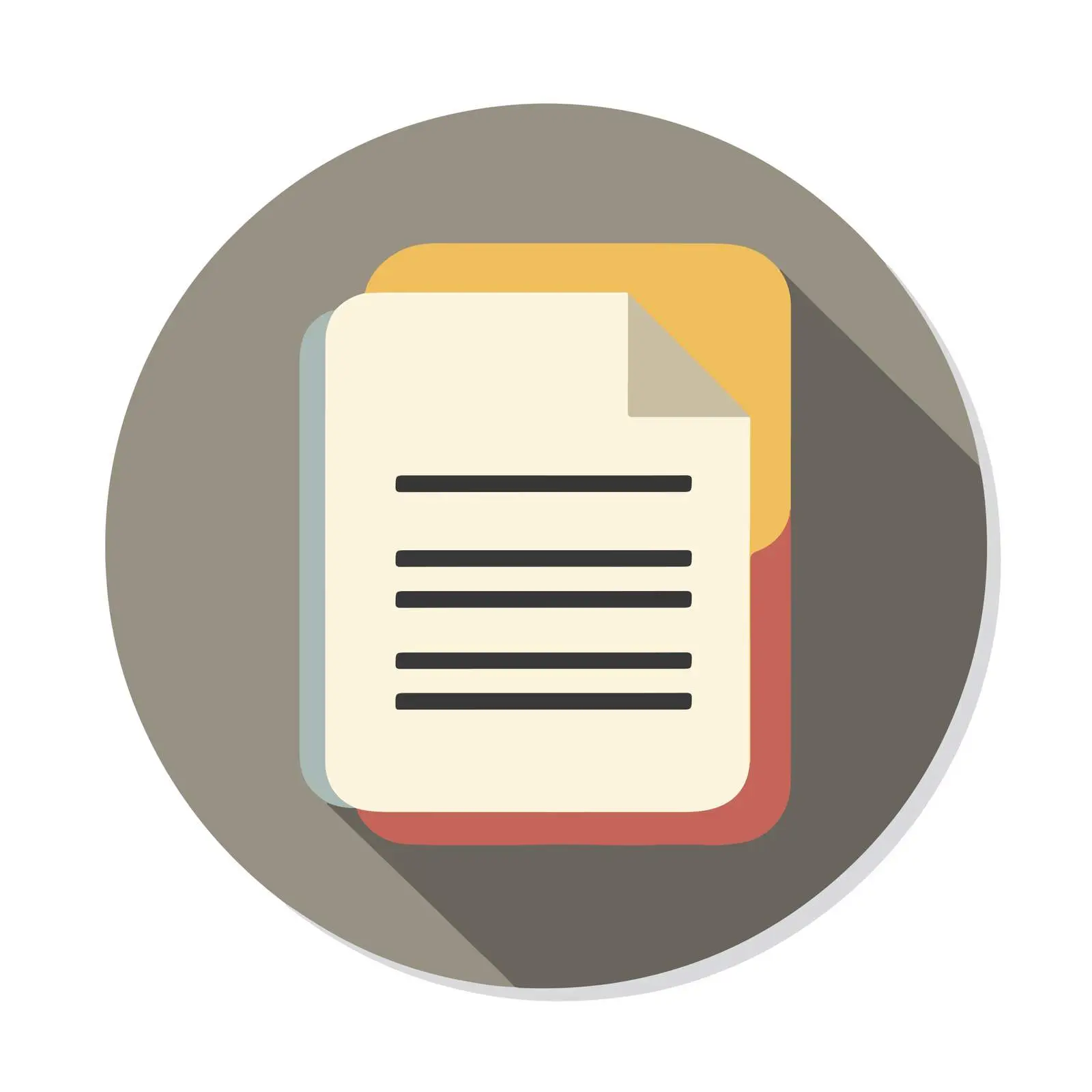 Minimalist Bold Document Icon — free download from Dotvec