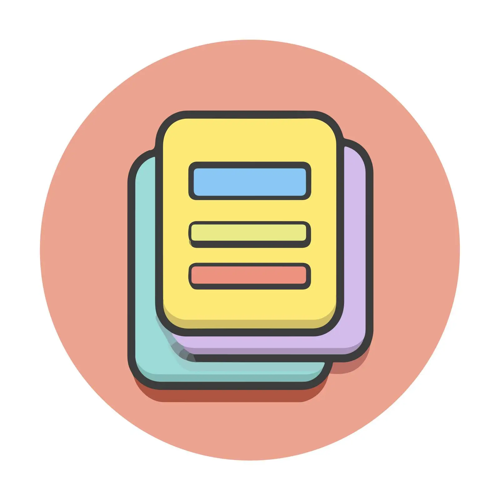 Document Pictogram Flat Design Icon — free download from Dotvec