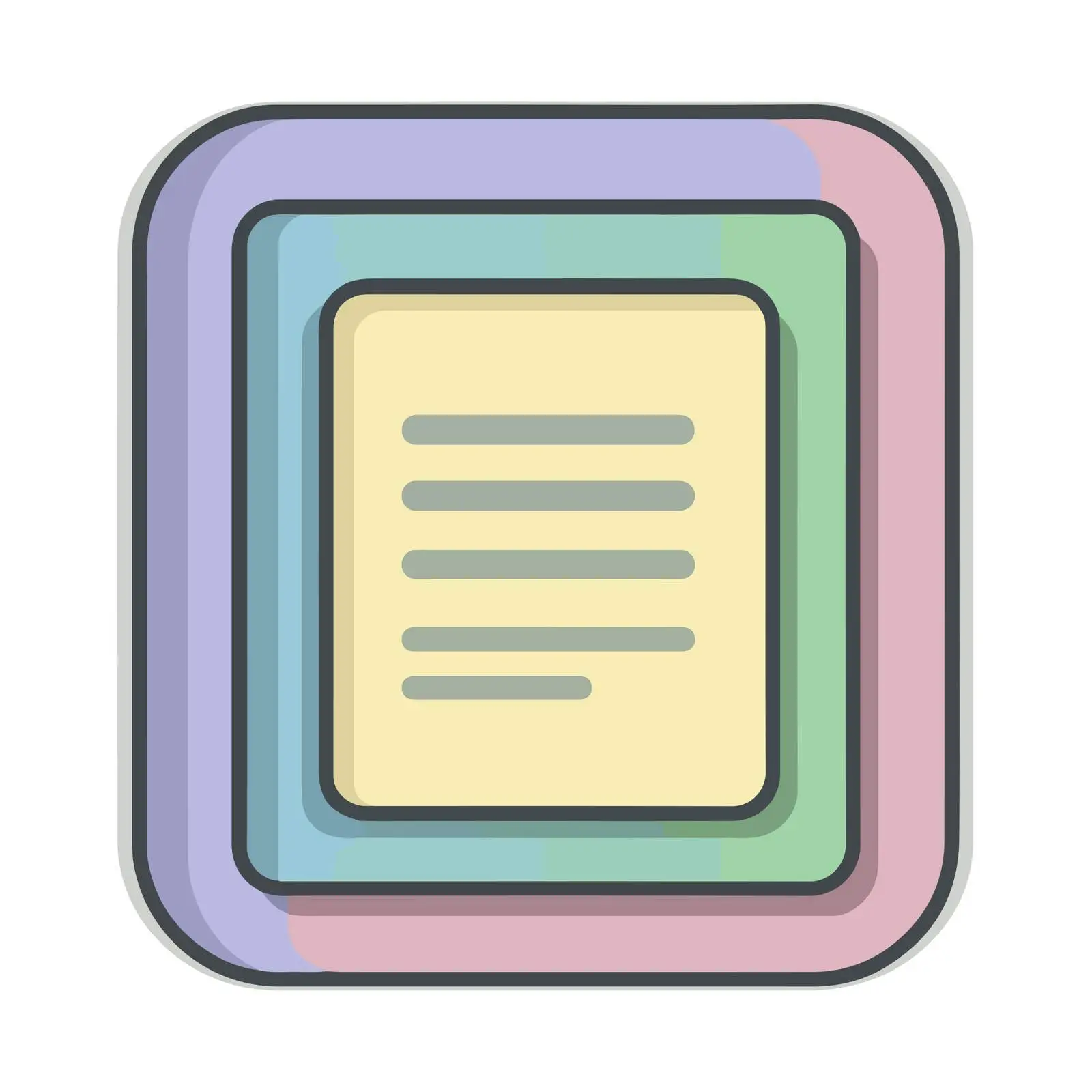 Flat Document Pictogram Icon — free download from Dotvec