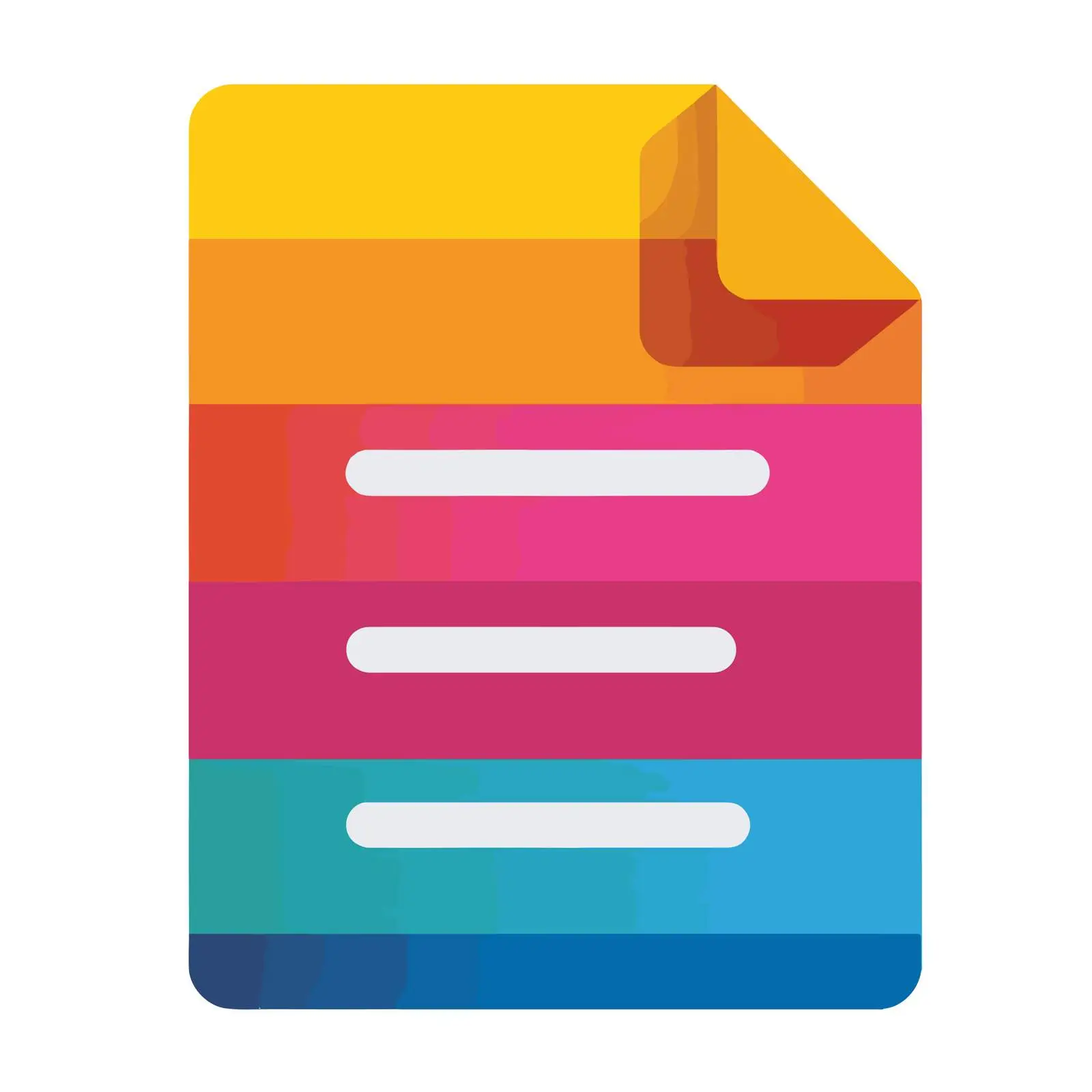 Professional Bold Document Icon — free download from Dotvec