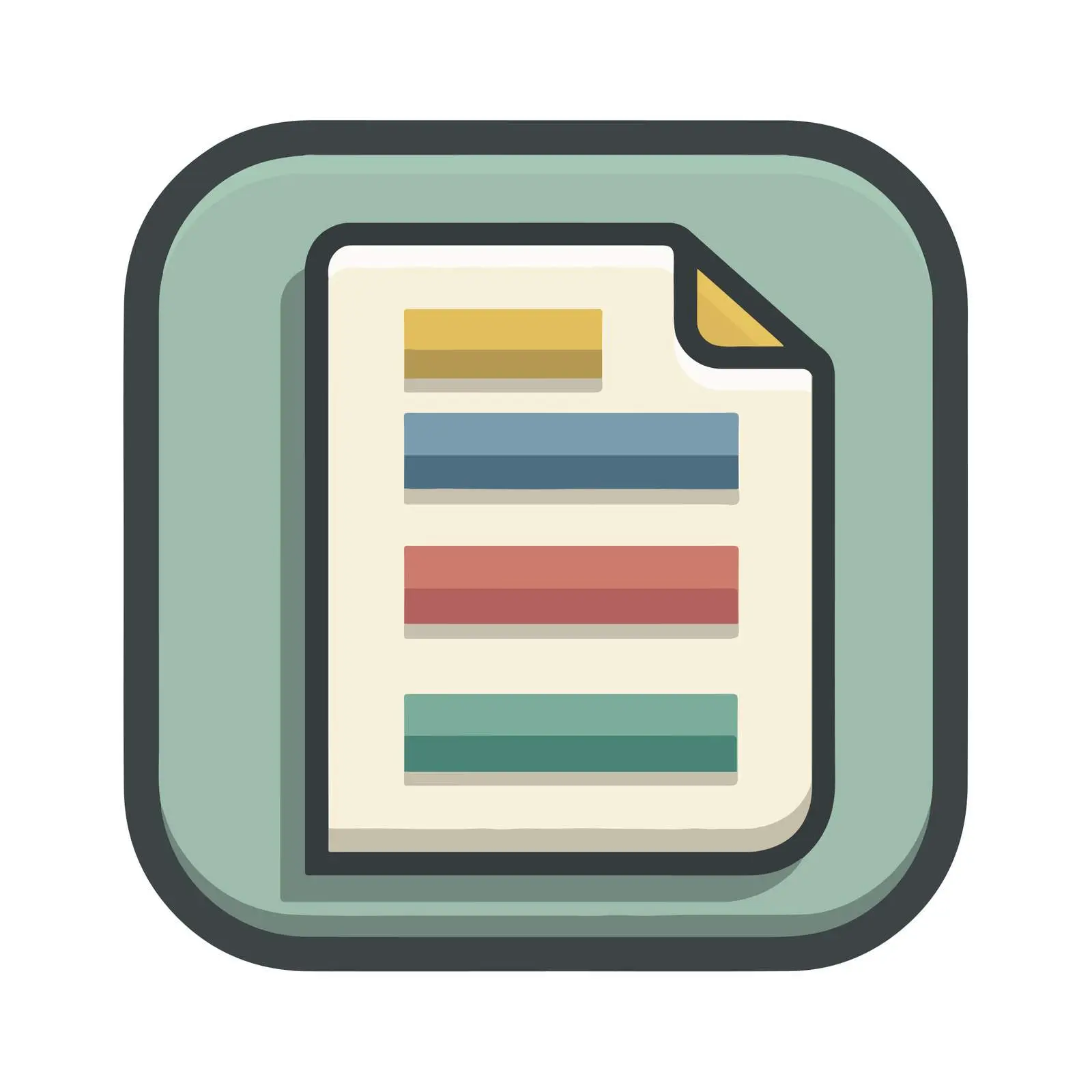 Bold Document Icon Design — free download from Dotvec