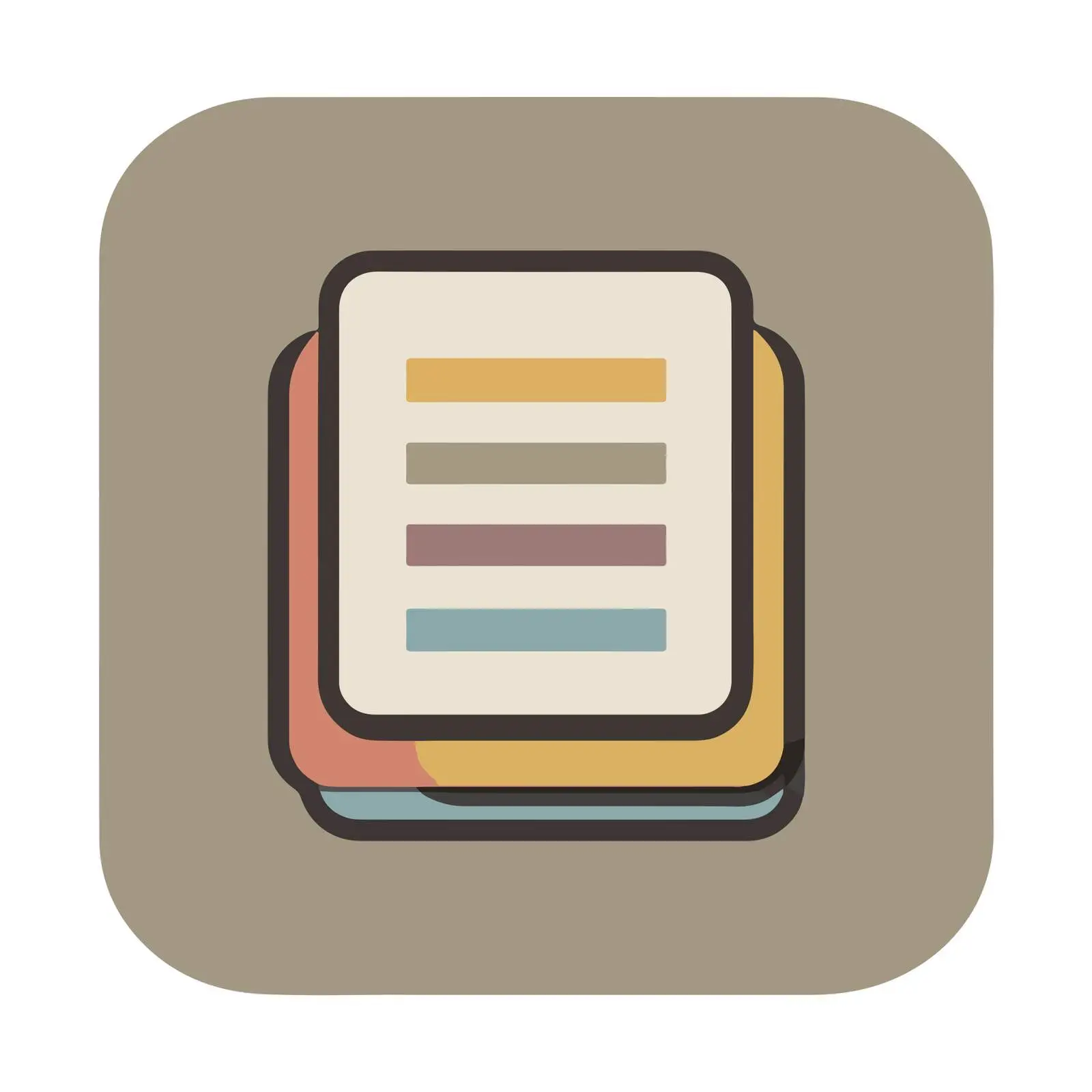 Document Bold Icon in Flat Design — free download from Dotvec