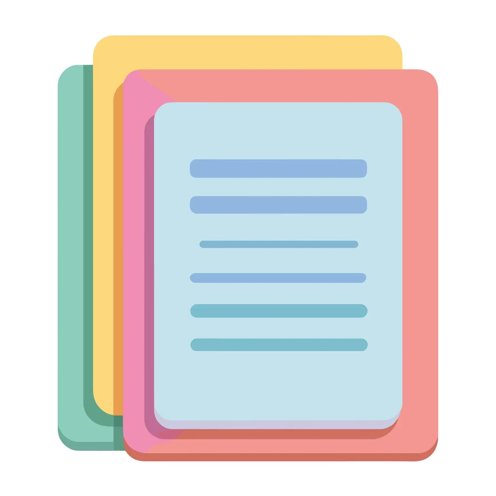 Bold Document Flat Design Icon — free download from Dotvec