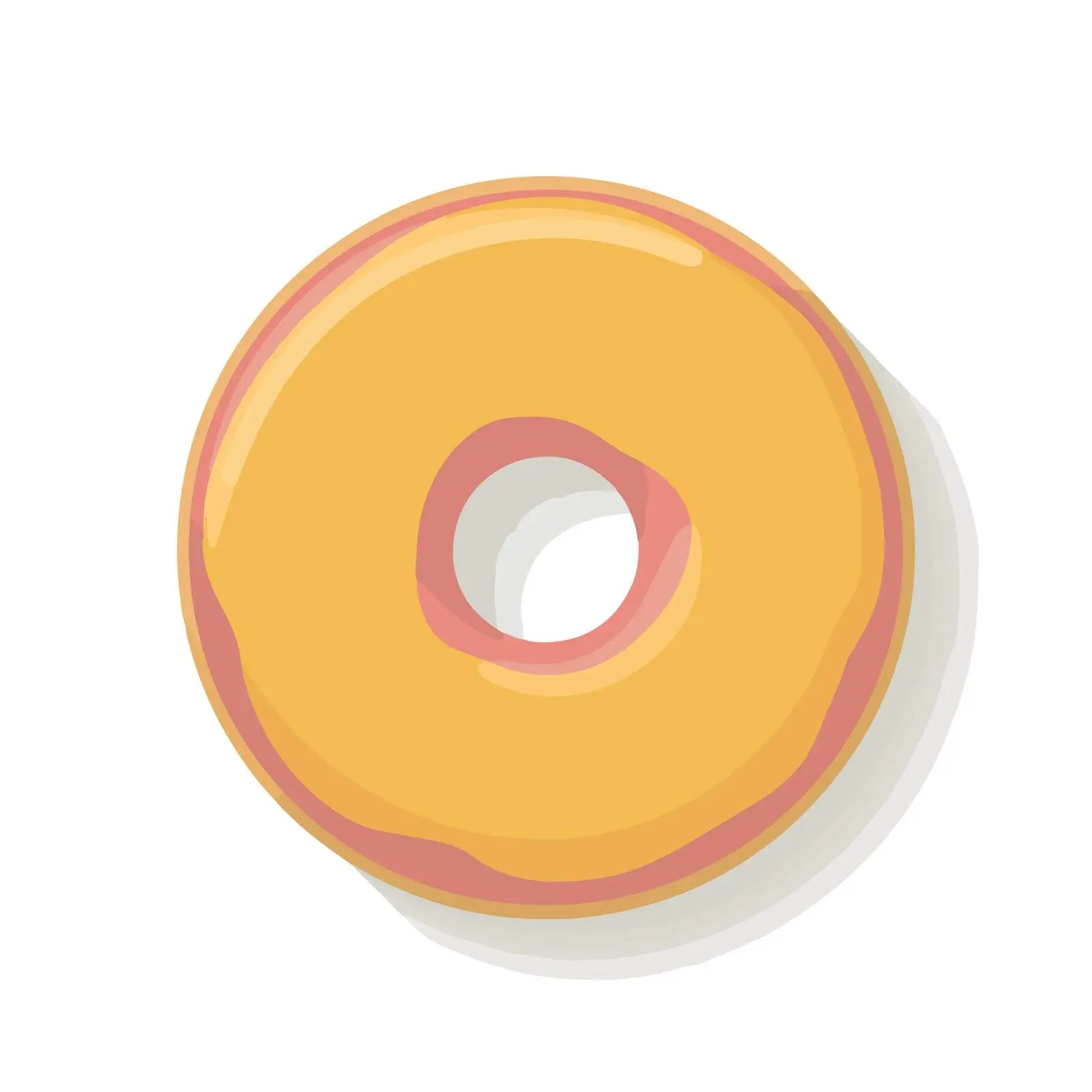 Minimalist Bold Donut Icon — free download from Dotvec