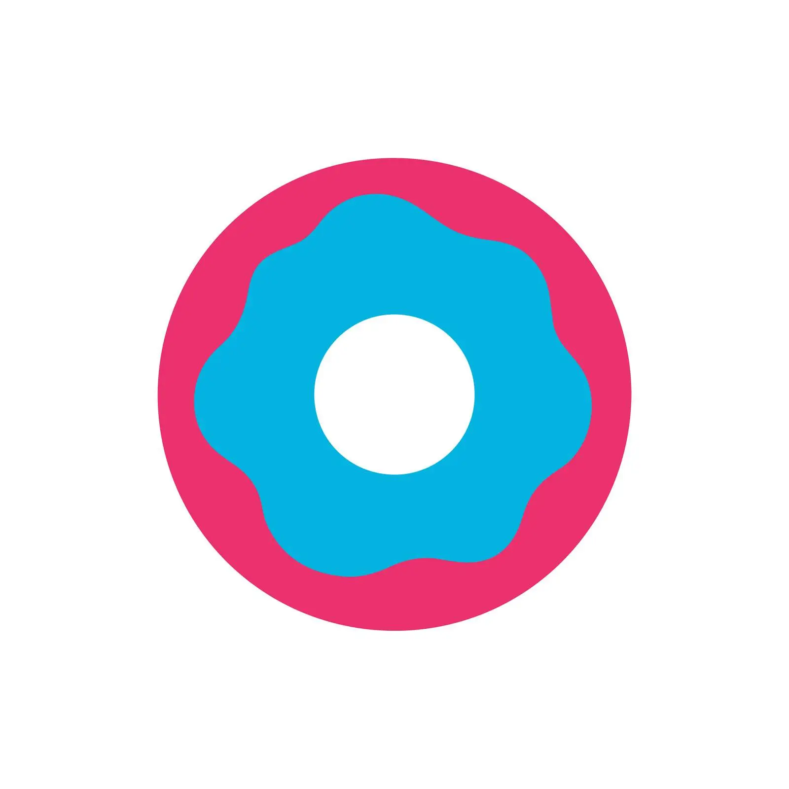 Minimalist Bold Donut Icon — free download from Dotvec