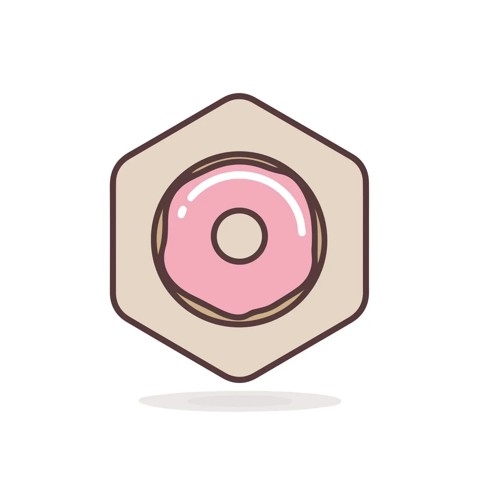 Flat Donut Icon Design — free download from Dotvec