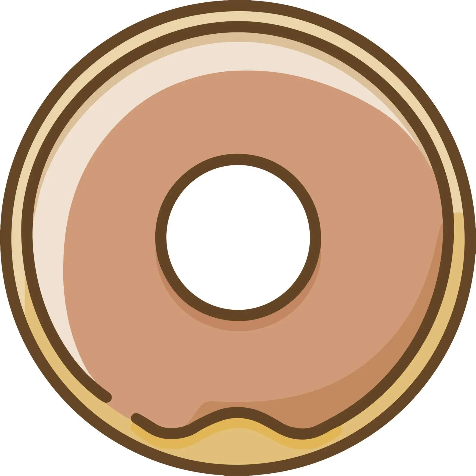 Bold Donut Monoline Icon — free download from Dotvec