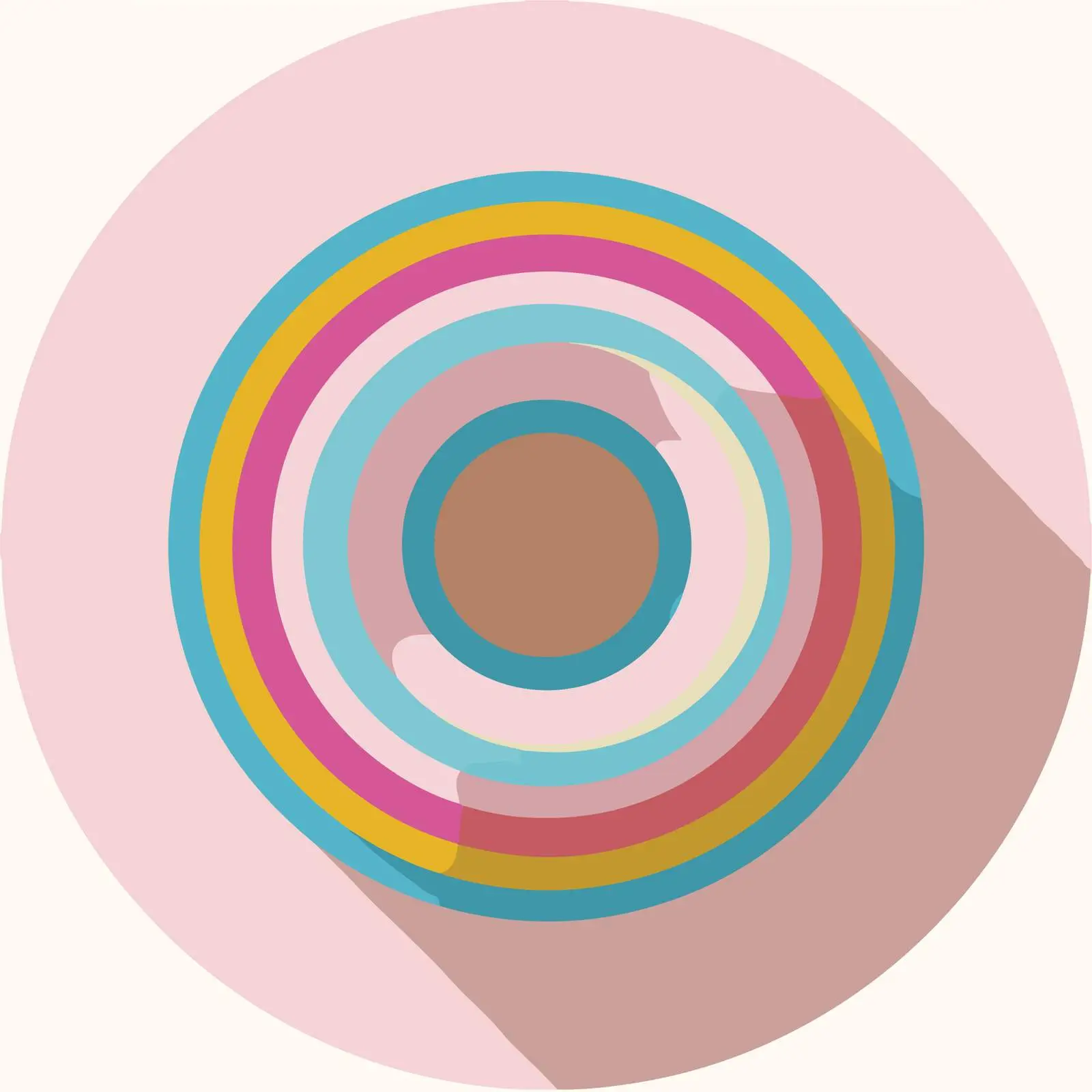 Bold Donut Pictogram Flat Icon — free download from Dotvec