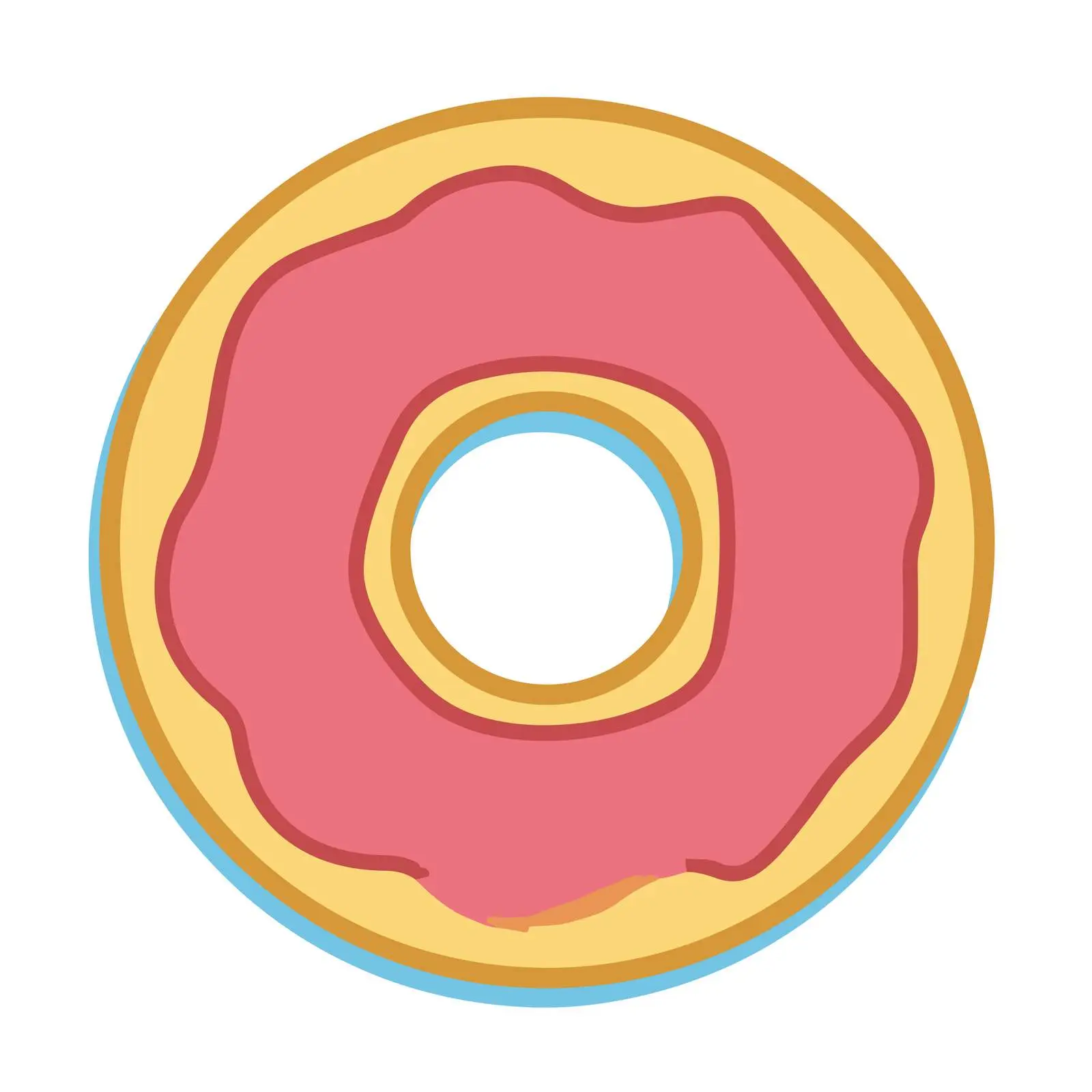Bold Donut Pictogram Icon — free download from Dotvec