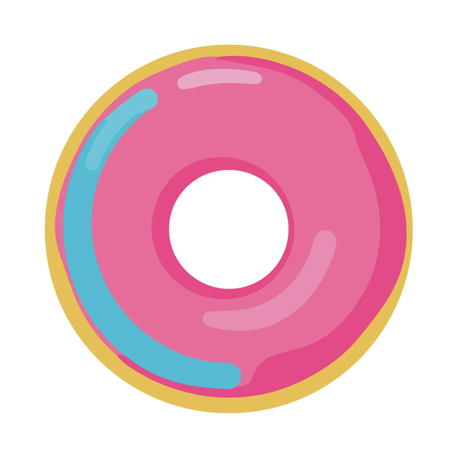 Bold Donut Flat Icon — free download from Dotvec