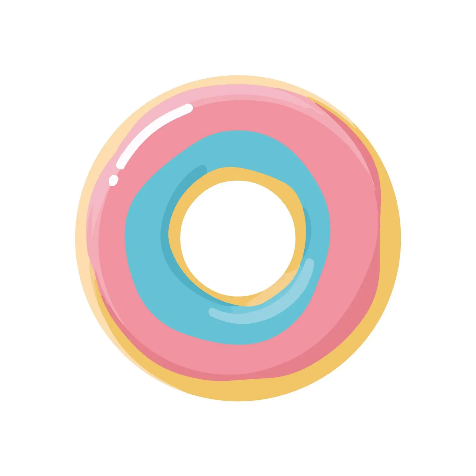Bold Donut Pictogram Flat Icon — free download from Dotvec