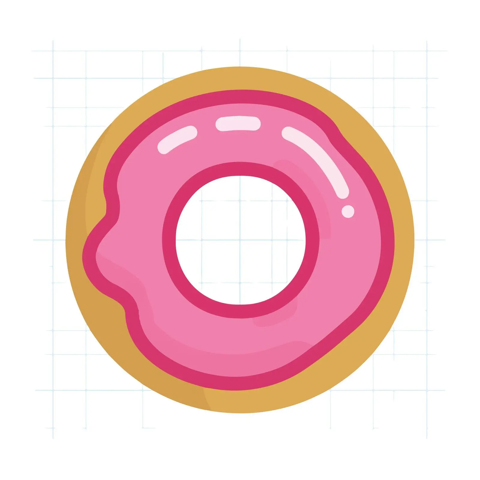 Bold Donut Pictogram Icon — free download from Dotvec