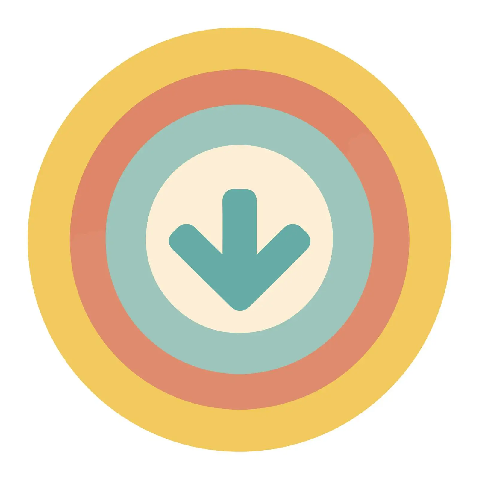 Minimalist Bold Download Arrow Icon — free download from Dotvec