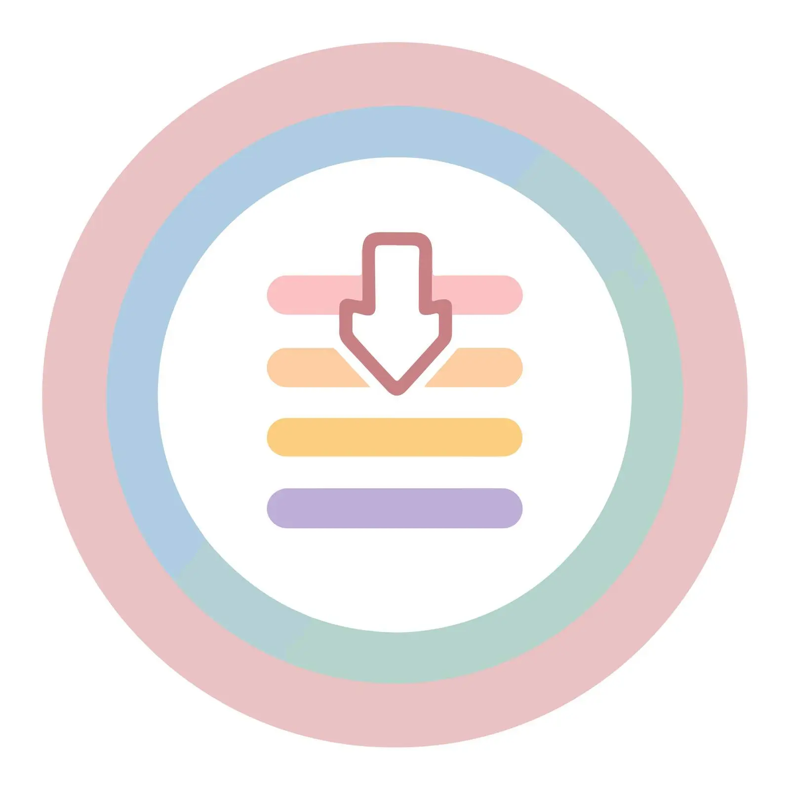 Minimalist Download Arrow Icon — free download from Dotvec