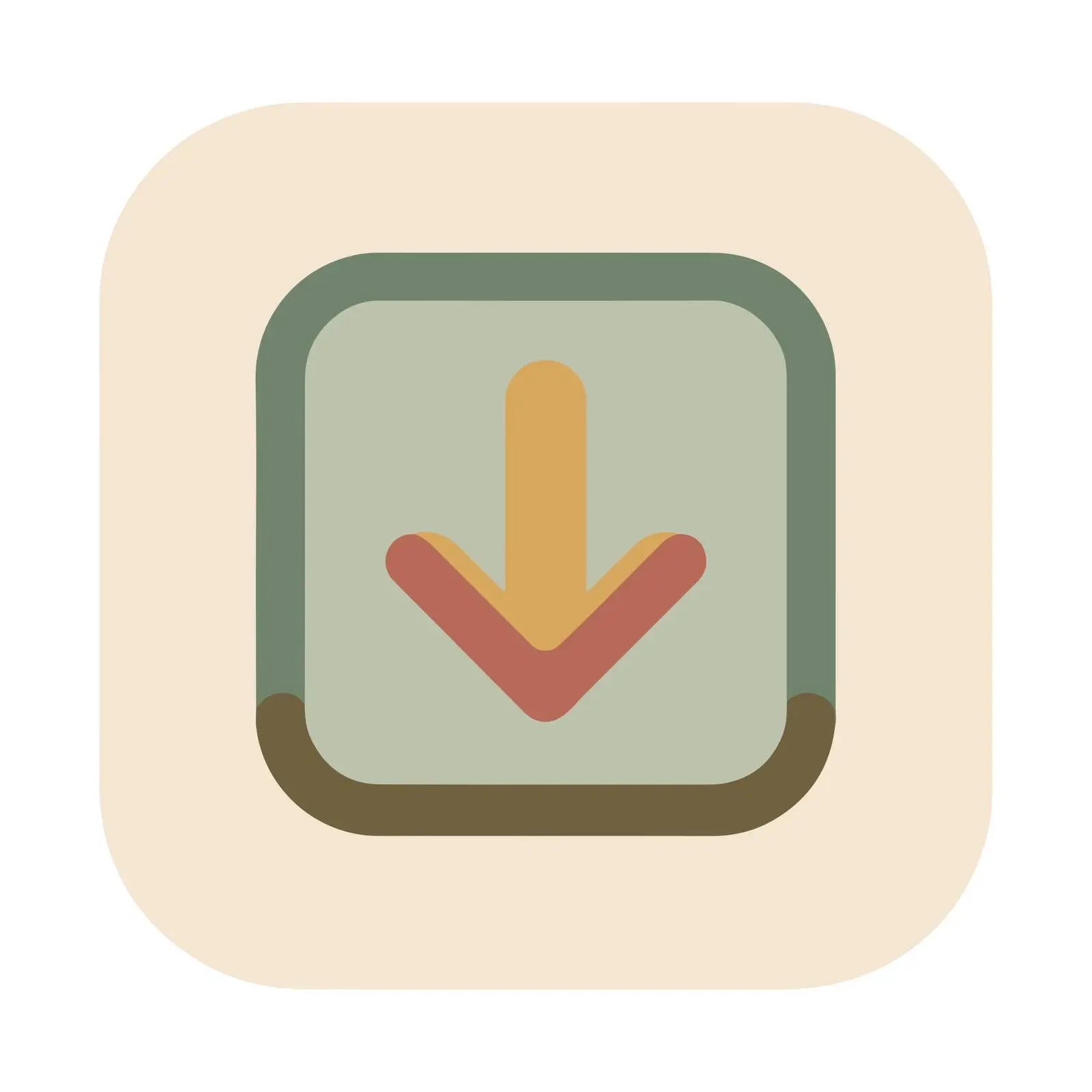 Minimalist Download Arrow Icon — free download from Dotvec