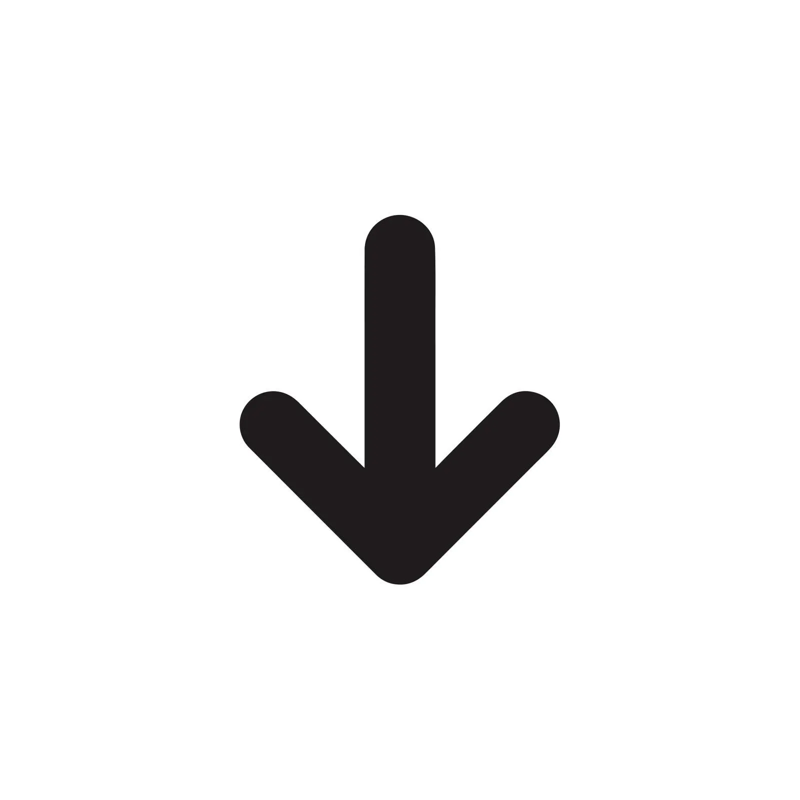 Bold Download Arrow Icon — free download from Dotvec