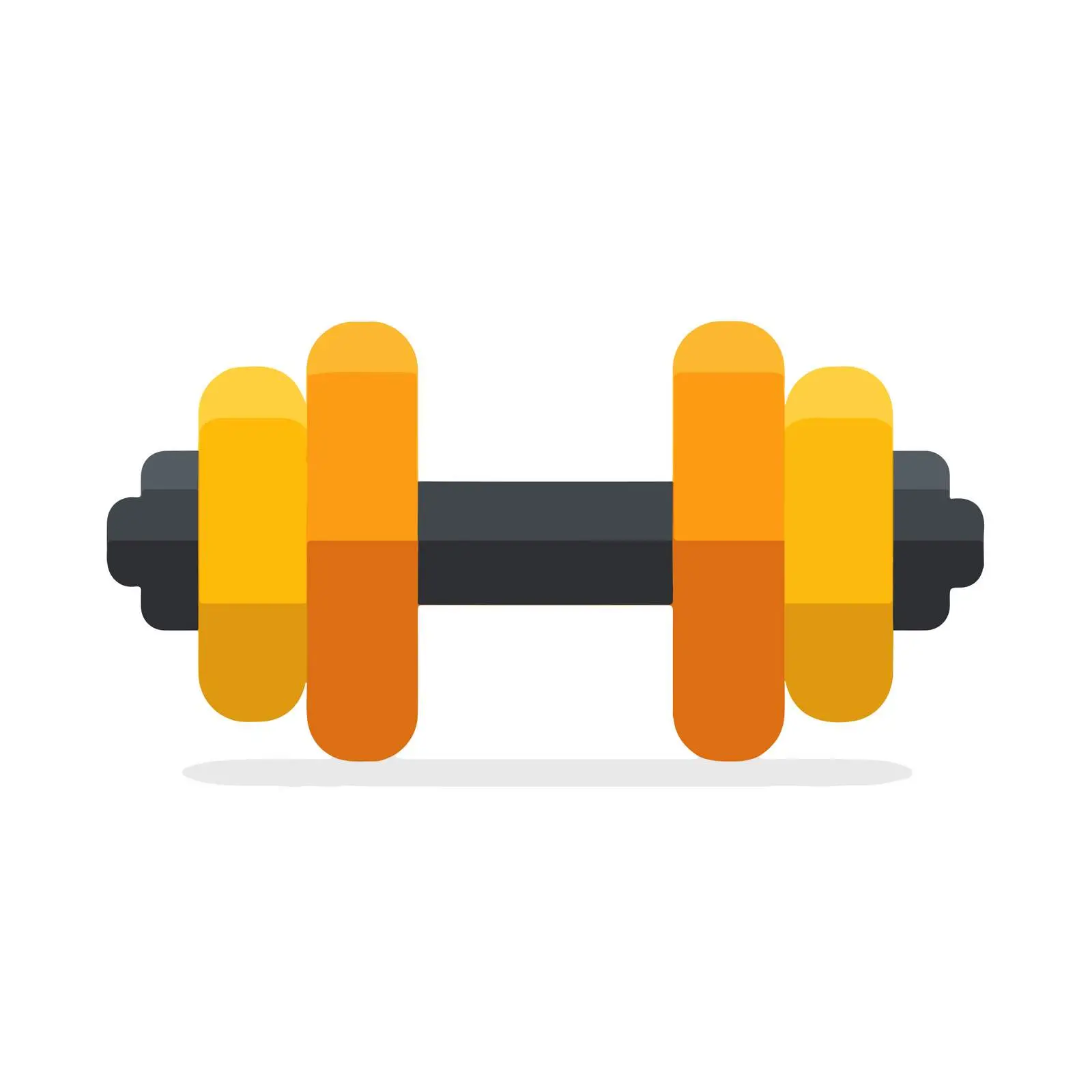 Bold Dumbbell Flat Vector Icon — free download from Dotvec