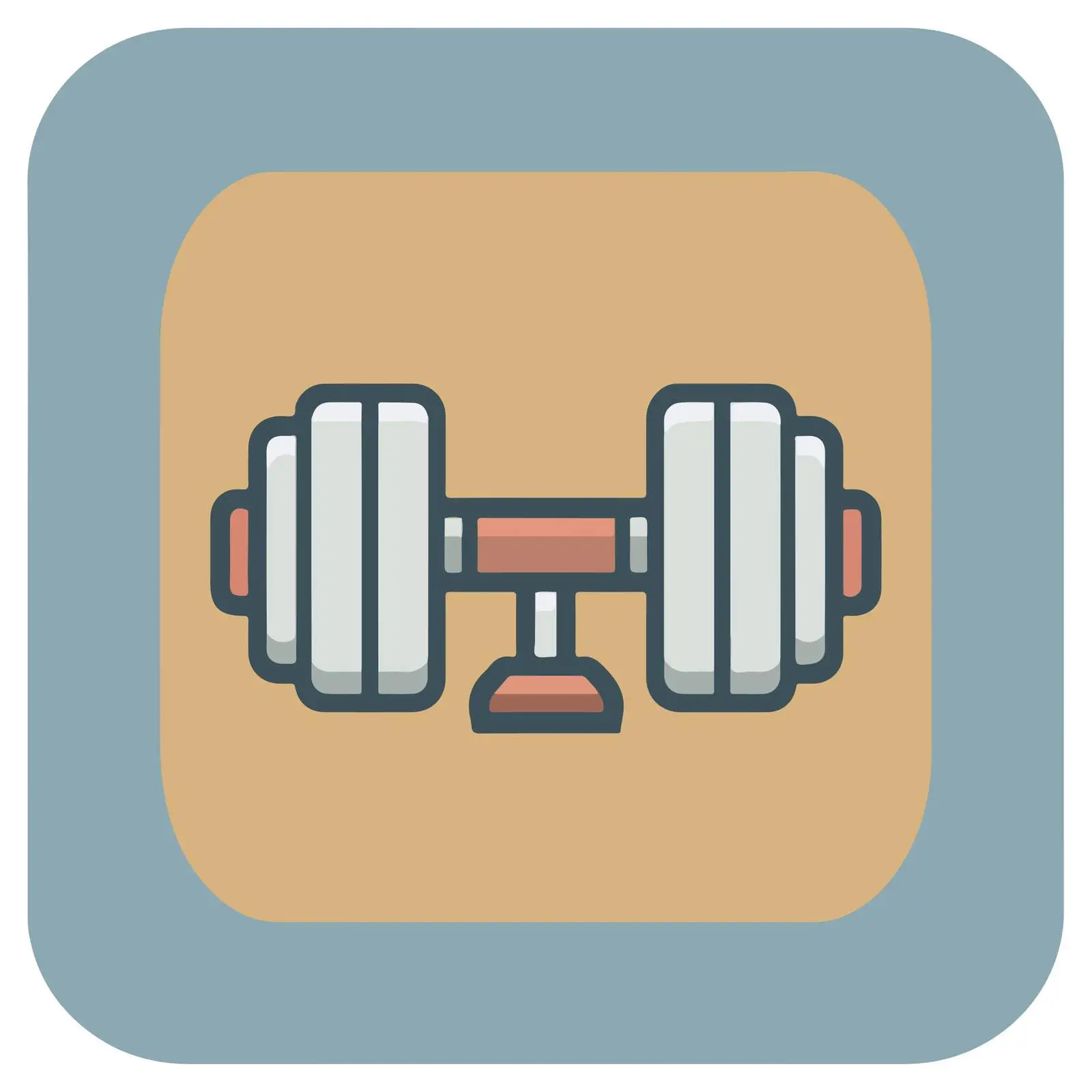 Fitness Dumbbell Icon — free download from Dotvec
