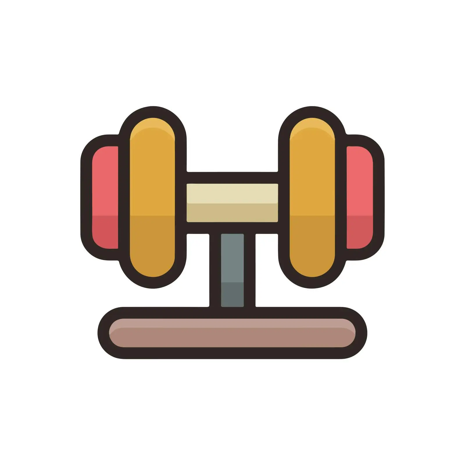 Fitness Dumbbell Icon — free download from Dotvec