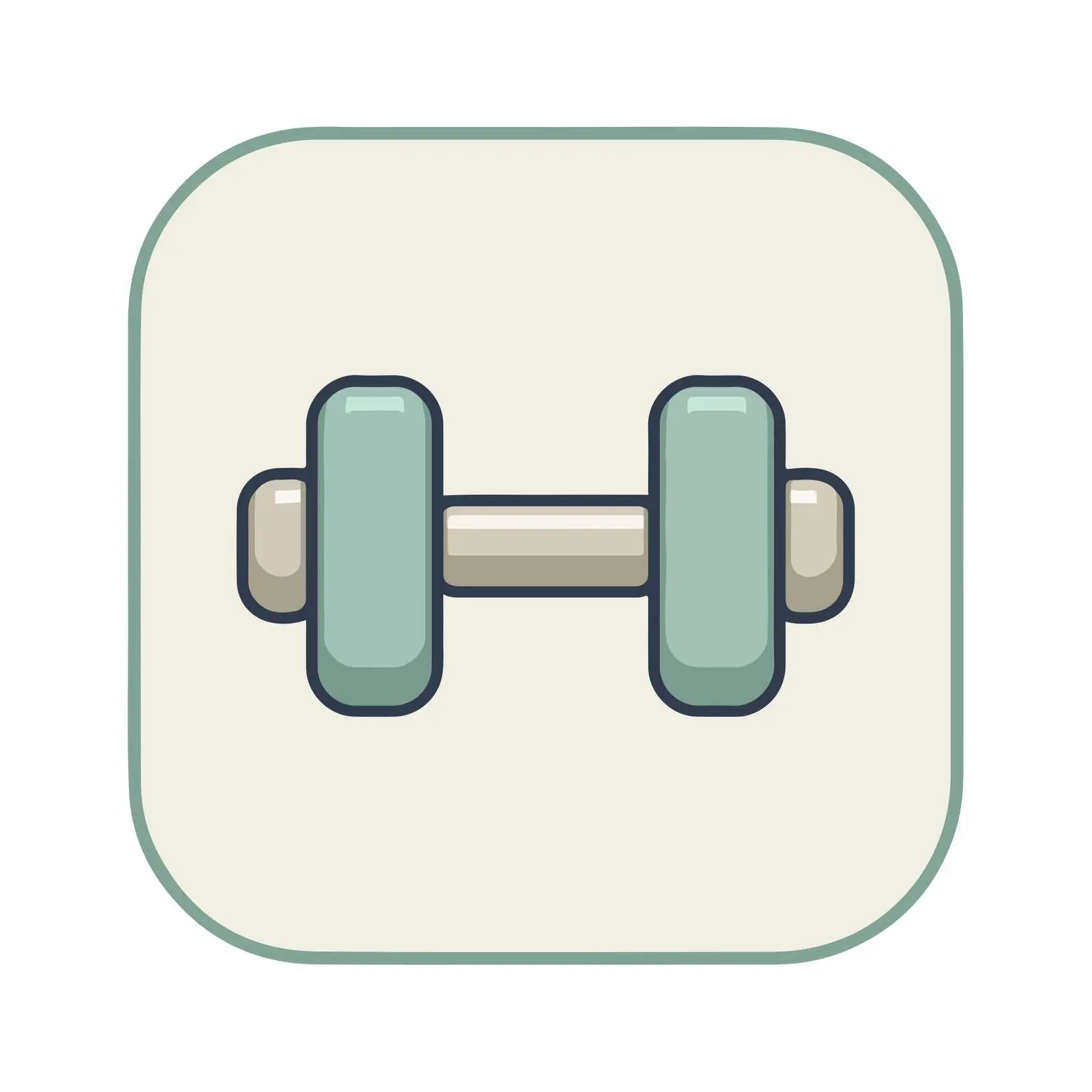 Fitness Dumbbell Icon — free download from Dotvec