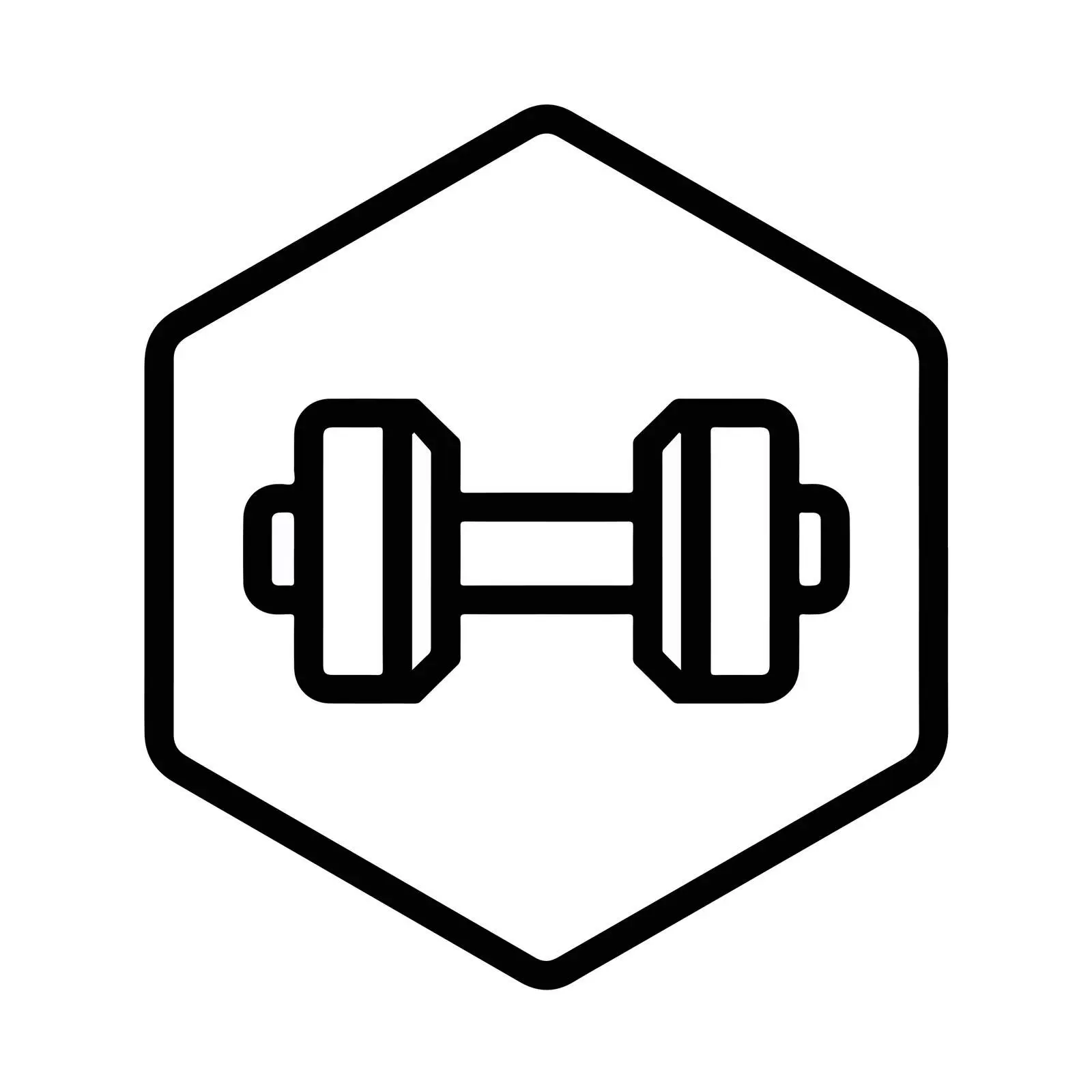 Fitness Dumbbell Monoline Icon — free download from Dotvec