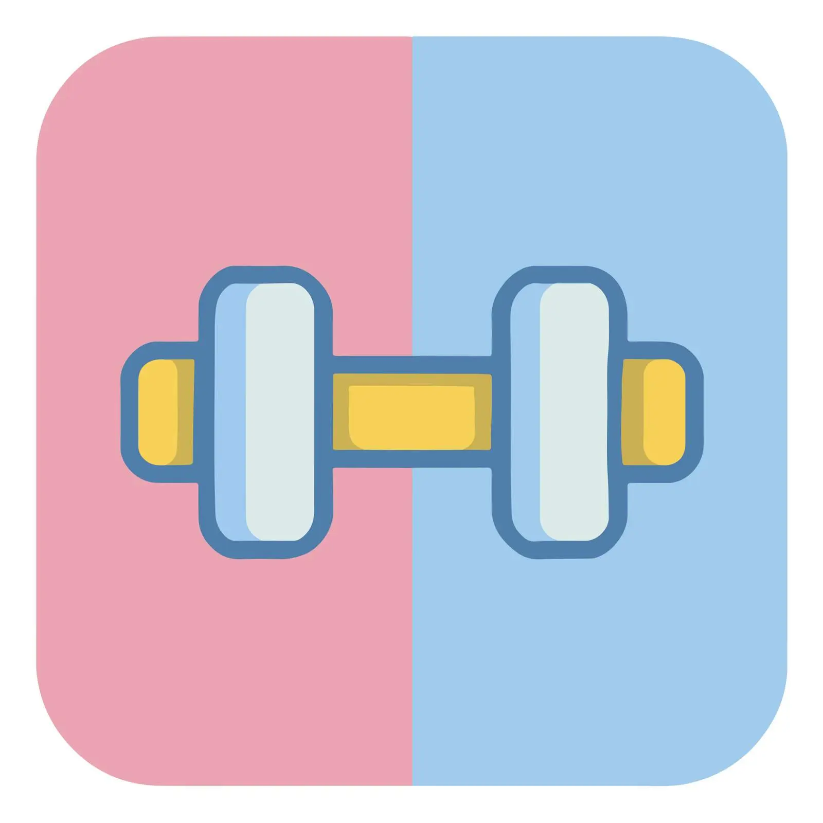 Simple Dumbbell Icon Design — free download from Dotvec