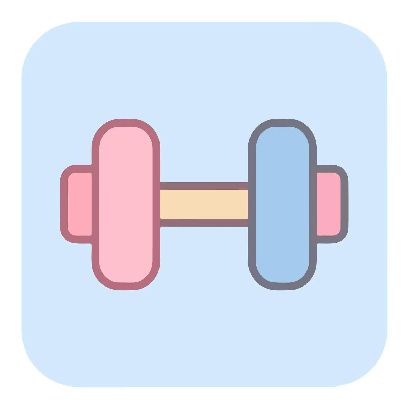 Simple Dumbbell Icon — free download from Dotvec