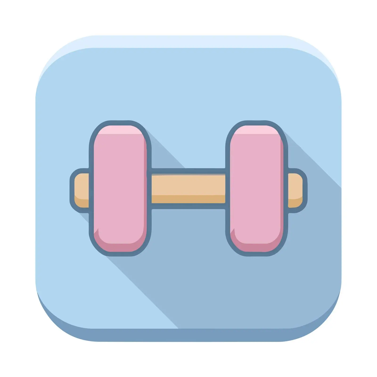 Simple Fitness Dumbbell Icon — free download from Dotvec