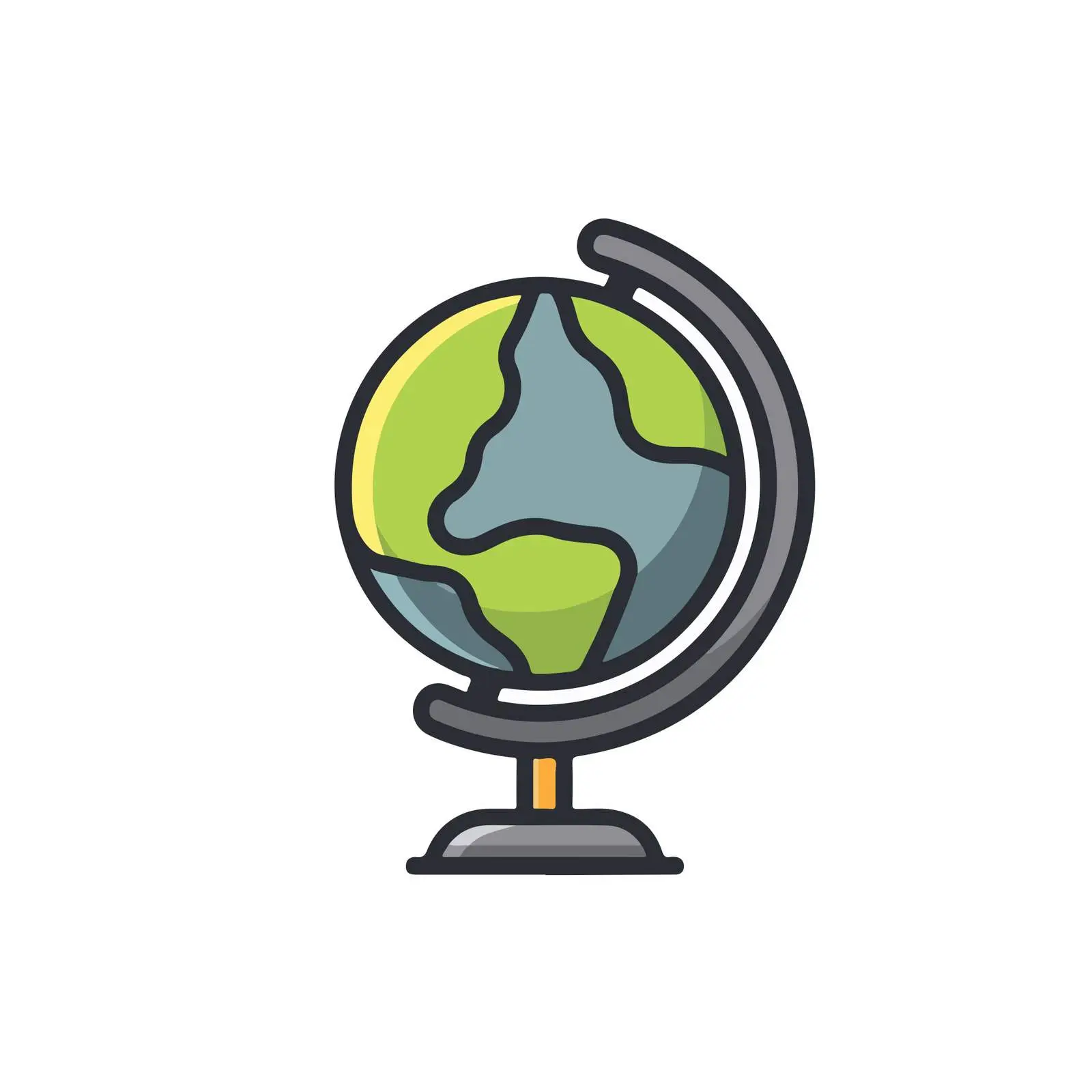 Clean Earth Globe Icon — free download from Dotvec