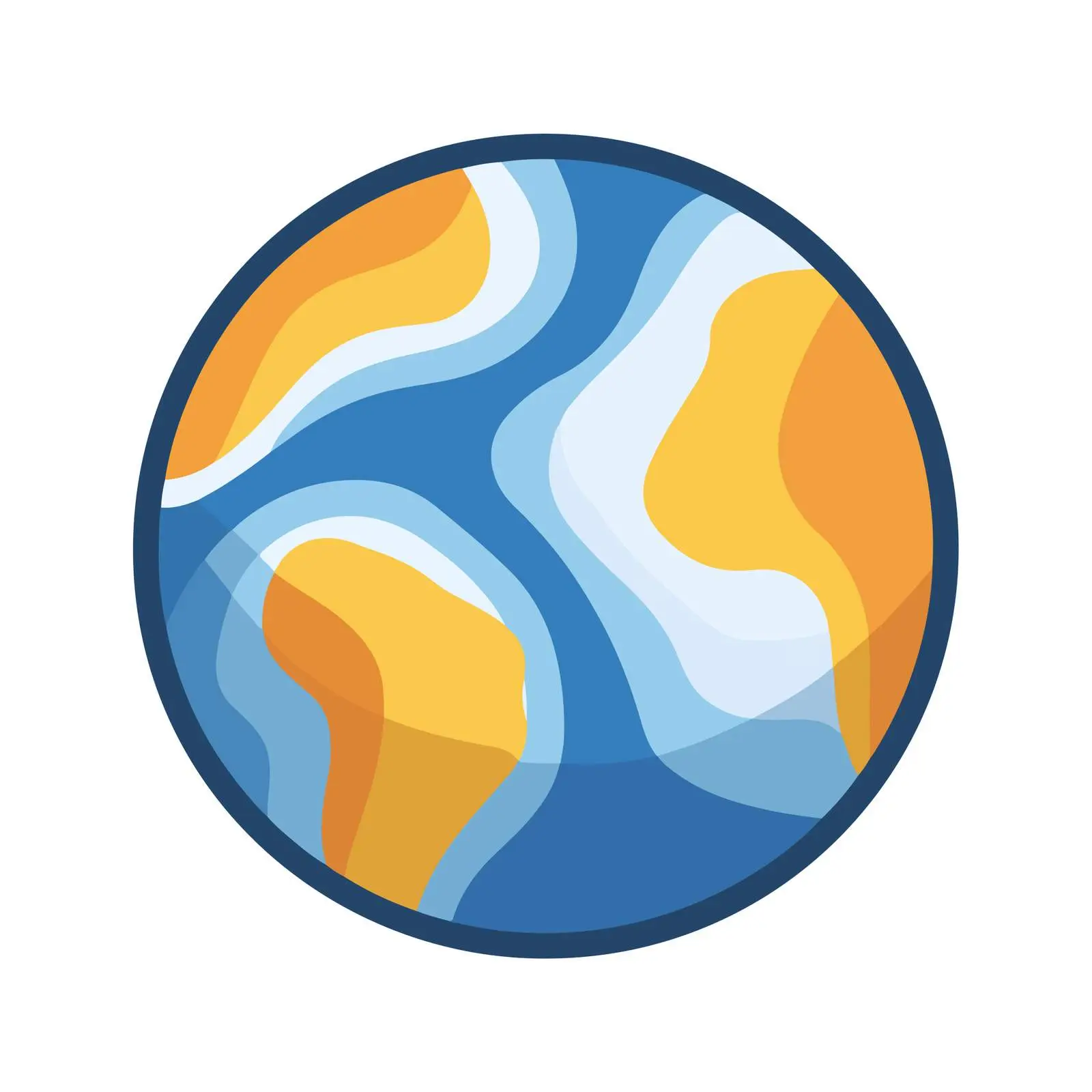 Bold Earth Globe Clean UI Icon — free download from Dotvec