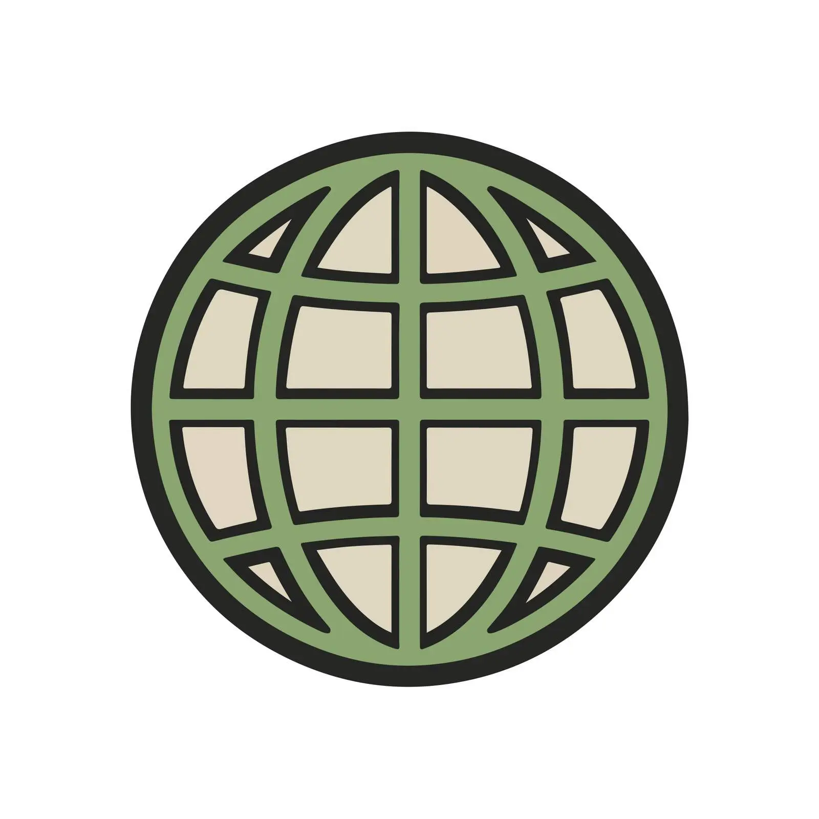 Earth Globe Flat UI Icon — free download from Dotvec