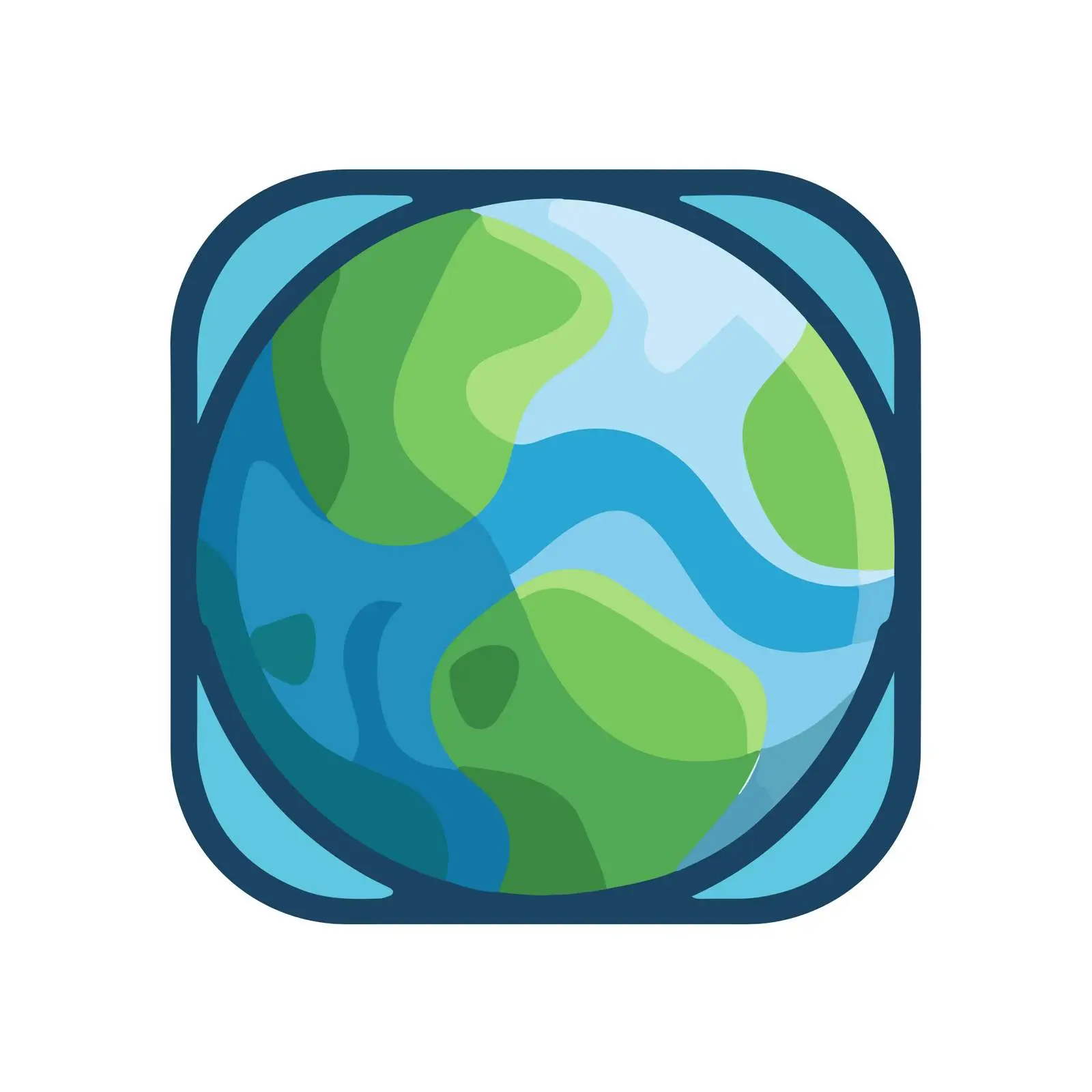 Minimal Earth Globe Icon — free download from Dotvec